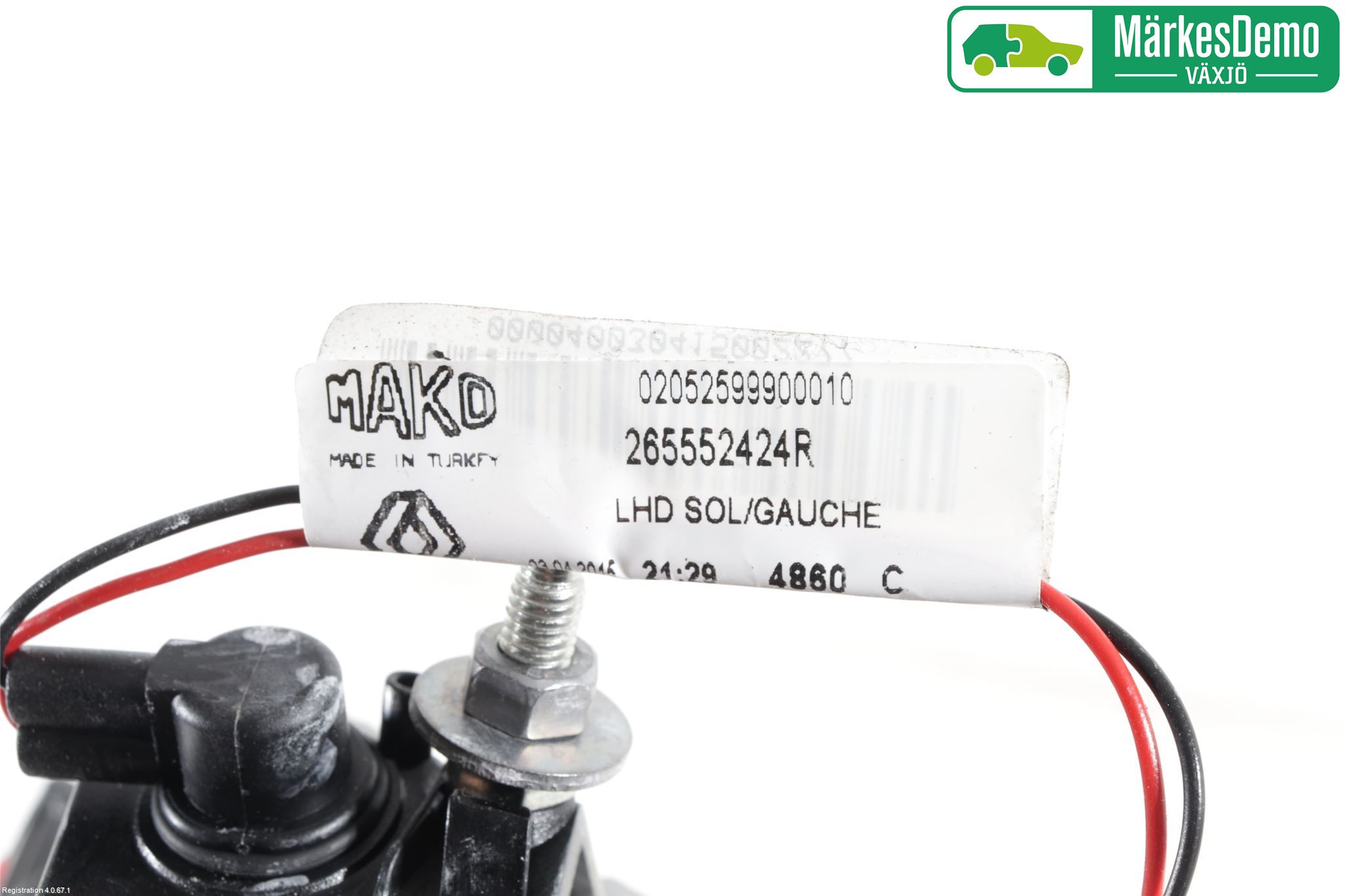 Renault CLIO IV 12-16 Bakljus Lucka Vä