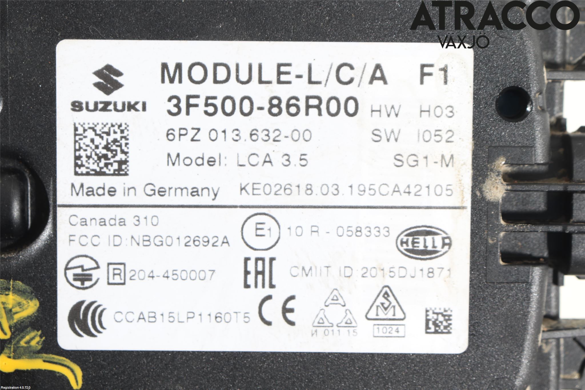 Suzuki VITARA 15- Sensor Aktivt Kollisionsskydd