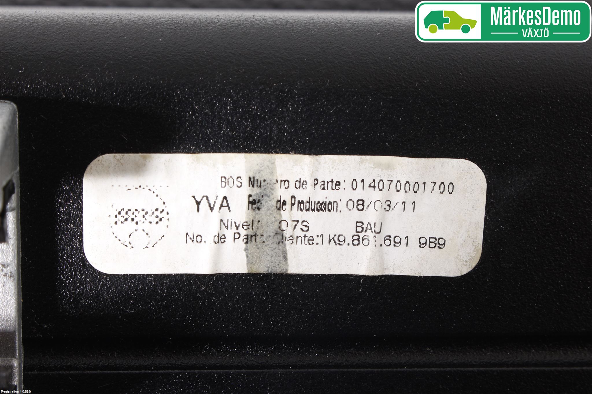 Volkswagen VW GOLF VI 09-13 Lastnät