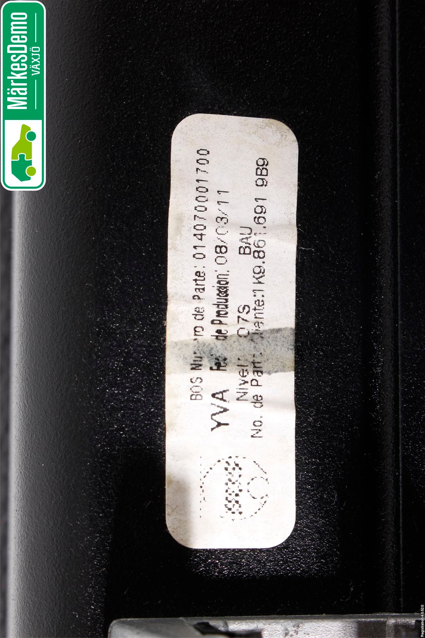 Volkswagen VW GOLF VI 09-13 Lastnät