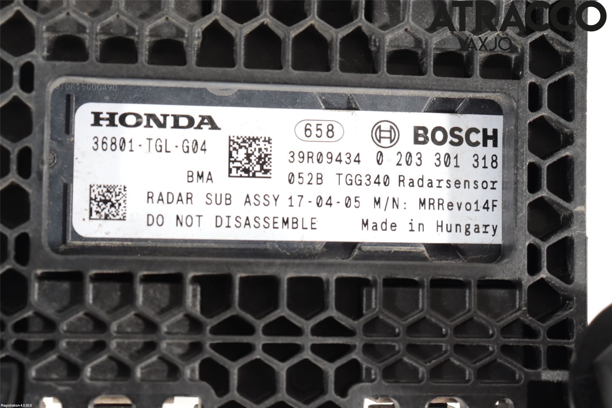 Honda CIVIC 17-22 Sensor Aktivt Kollisionsskydd