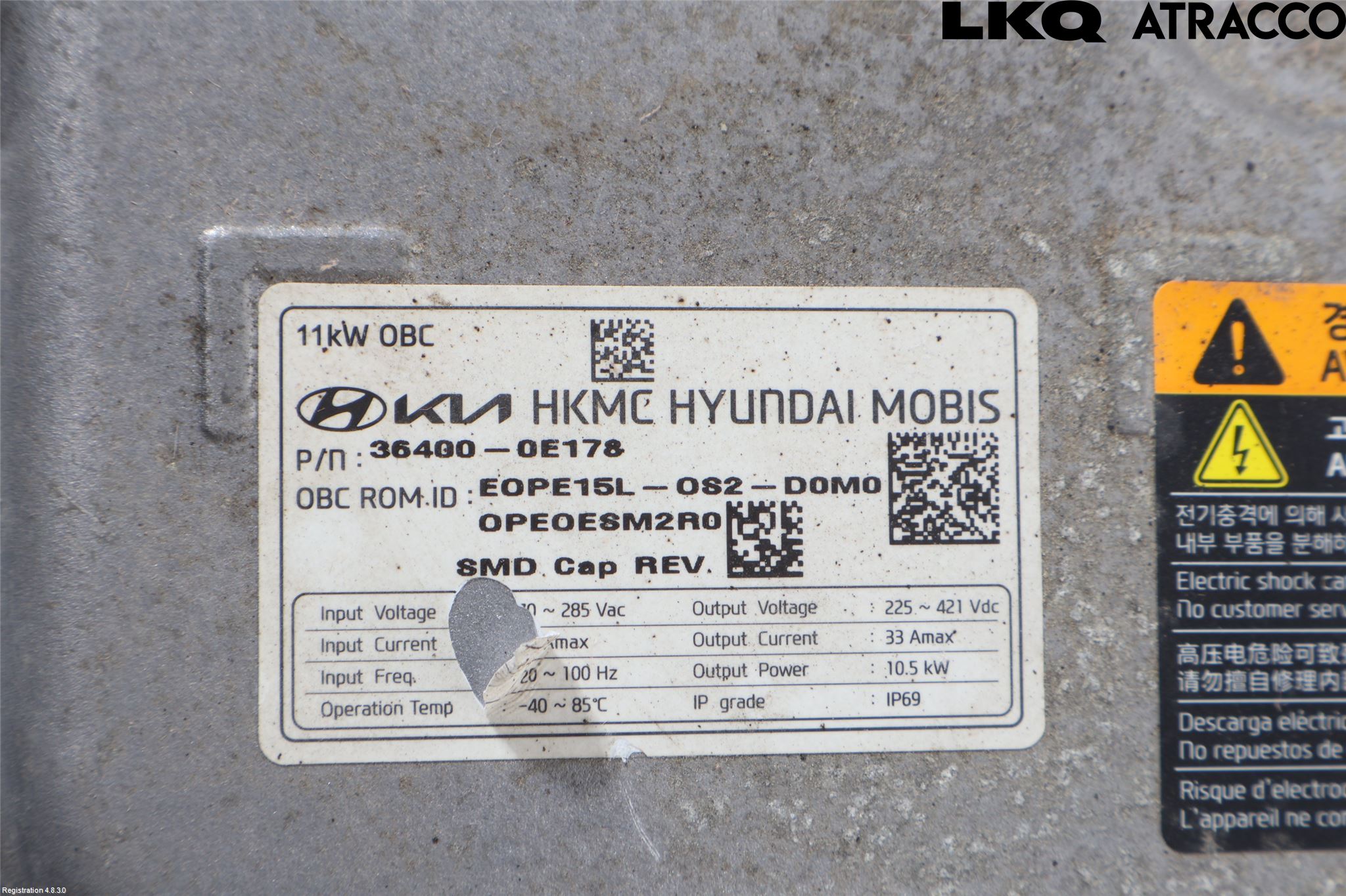 Hyundai KONA/ELECTRIC OS 18-23 Batteriladdare Högspänning