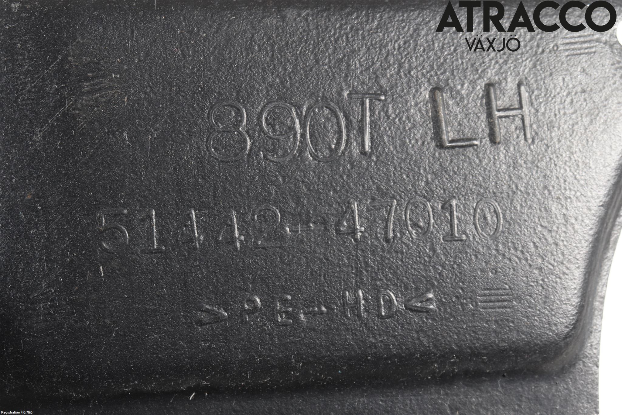 Toyota PRIUS NHW11 01-03 Hasplåt Plåt-Plast