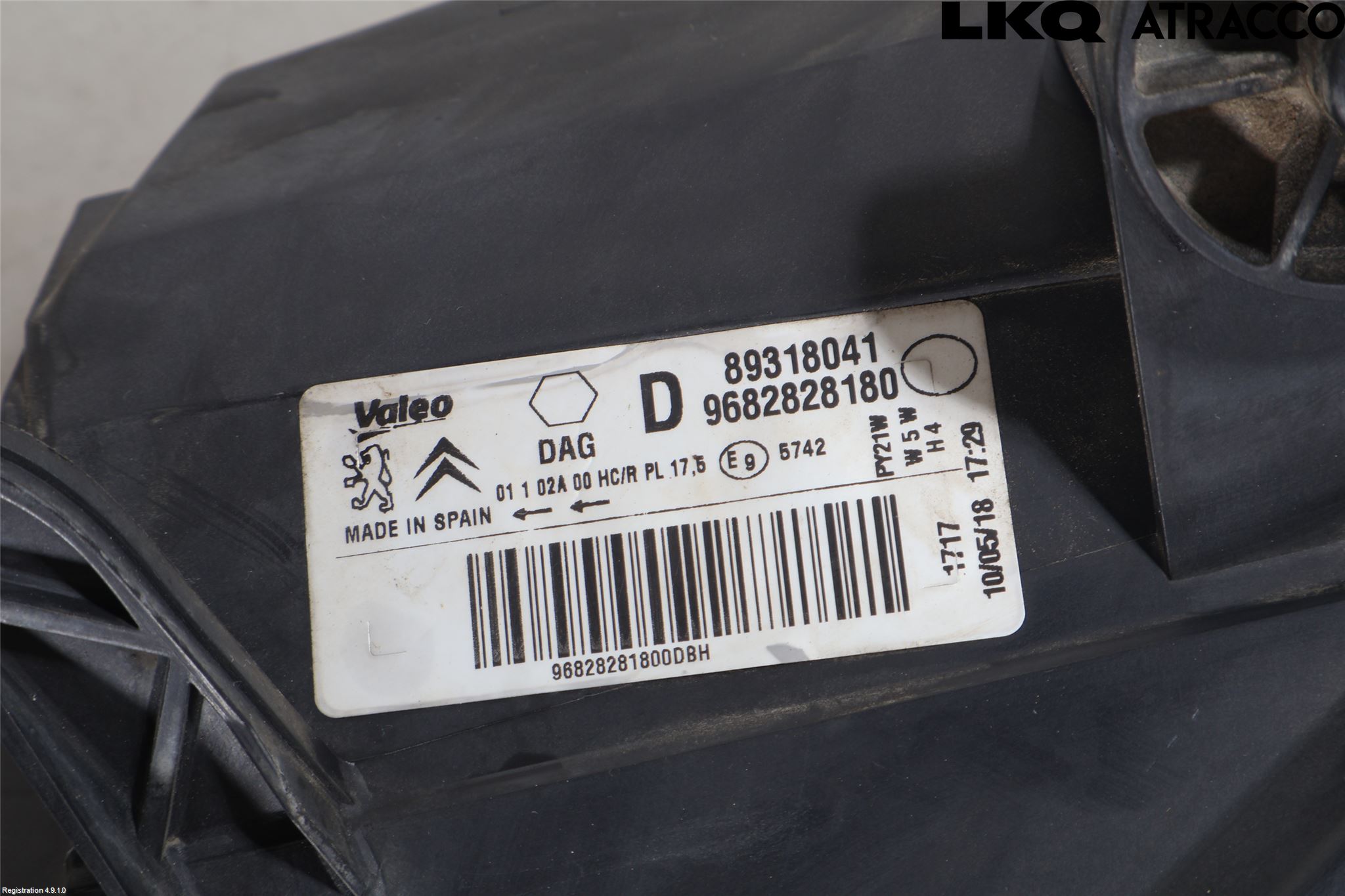 Peugeot PARTNER 16-18 Strålkastare Höger