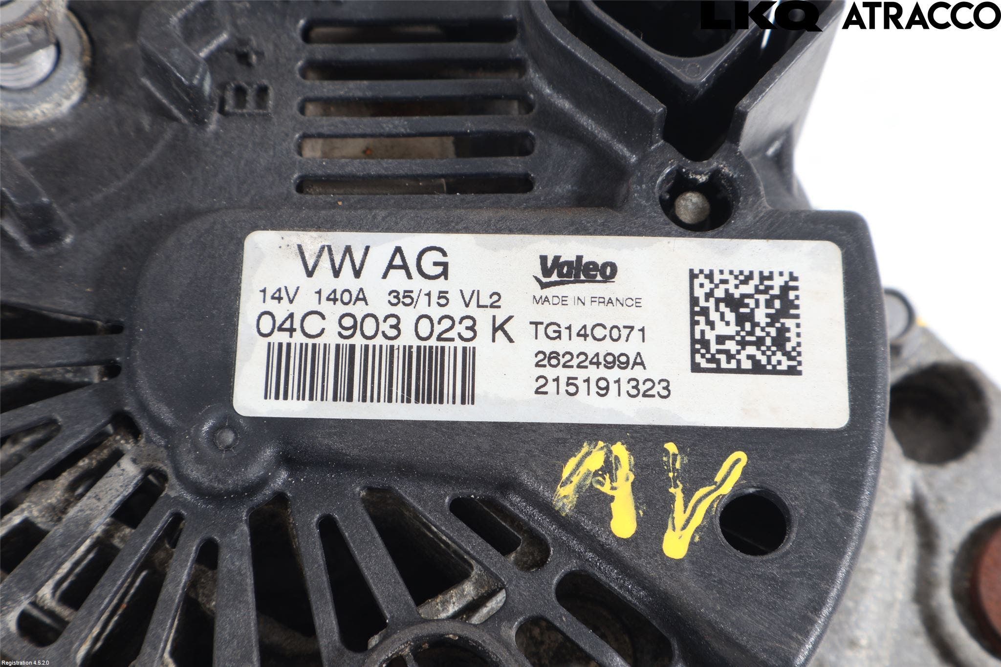 Volkswagen VW GOLF / E-GOLF VII 13-20 Generator
