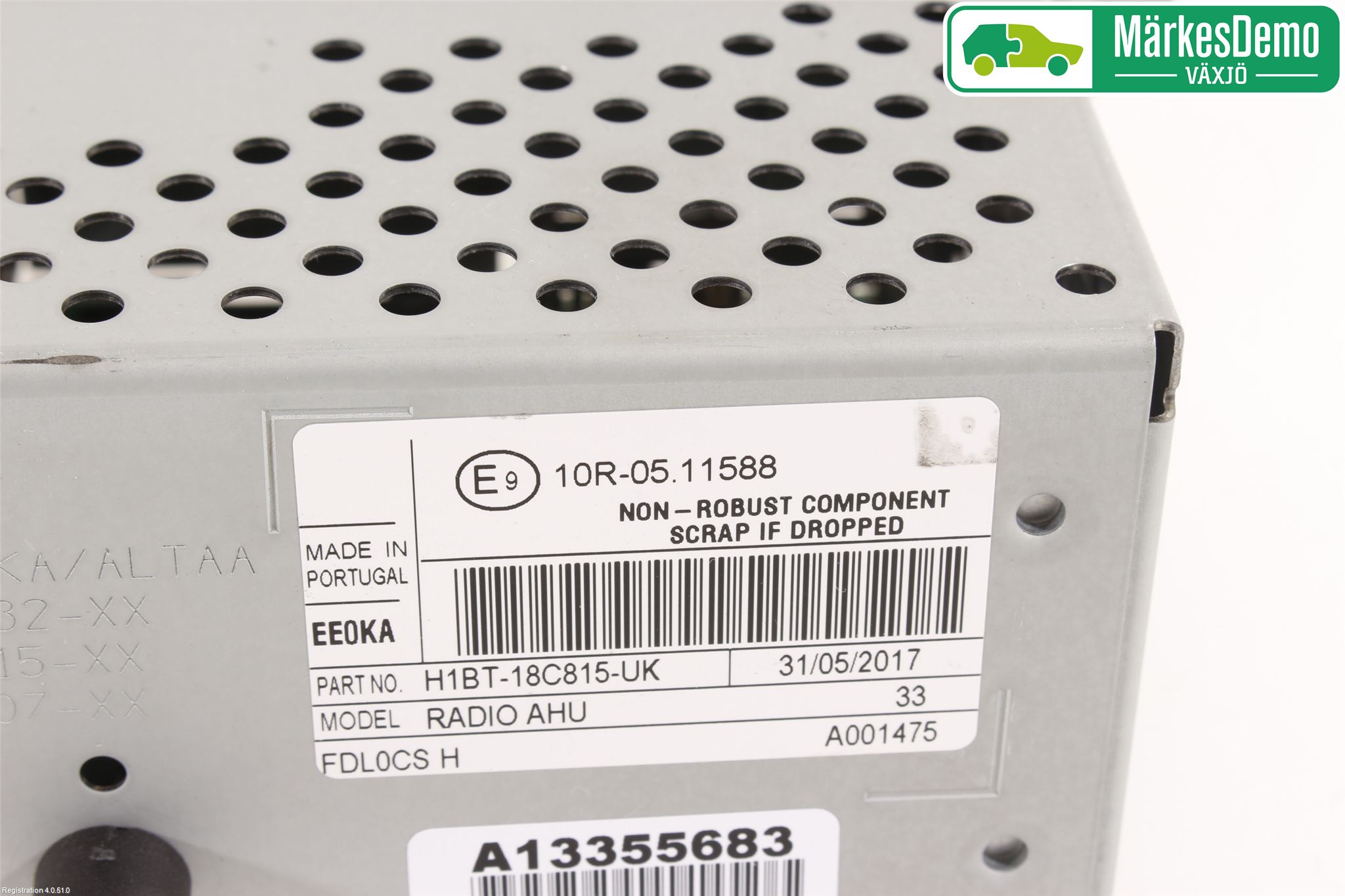 Ford FIESTA (VII) 18-23 Cd Radio - Multimediapanel