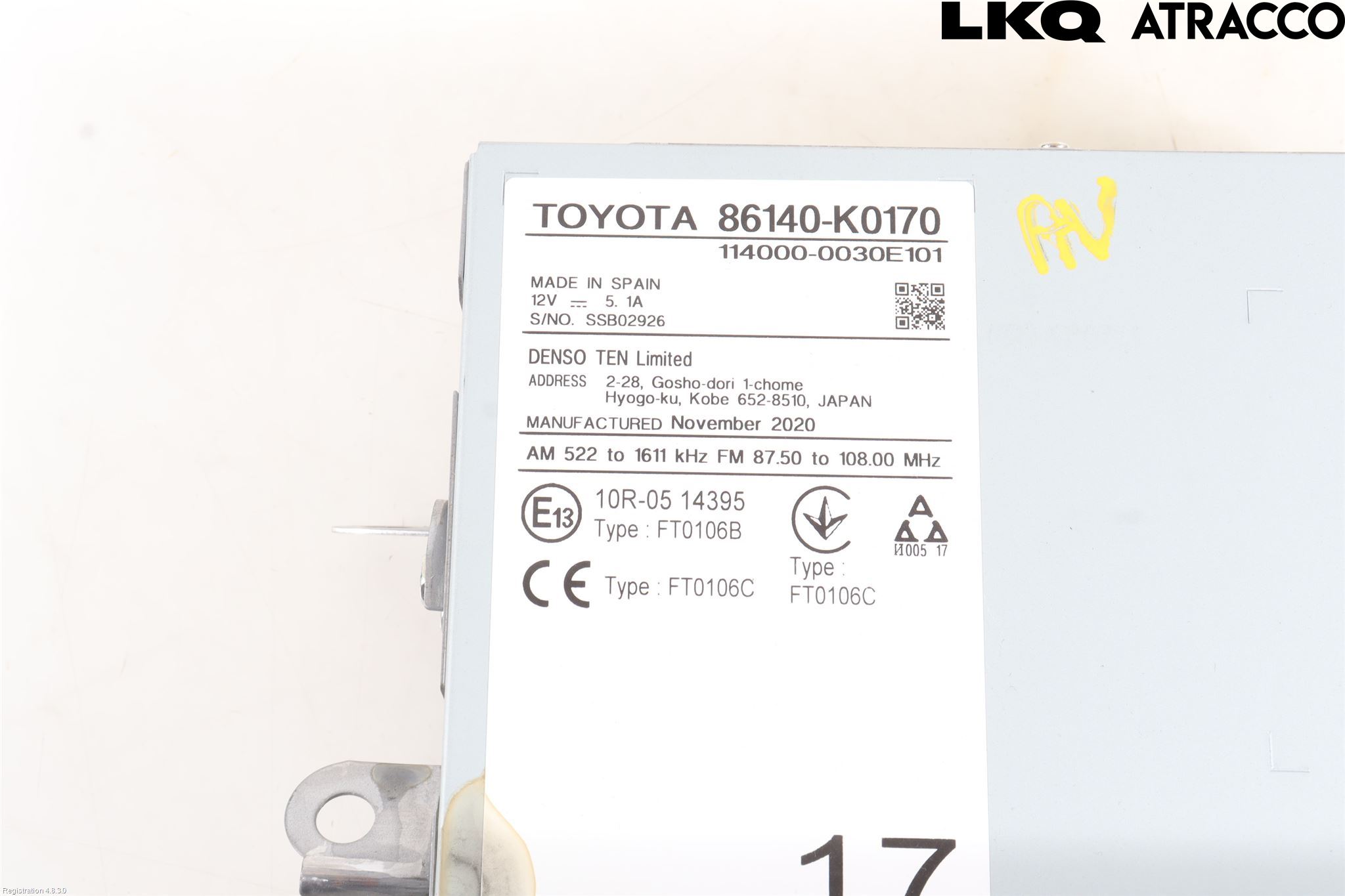 Toyota YARIS XP21 20- Cd Radio - Multimediapanel