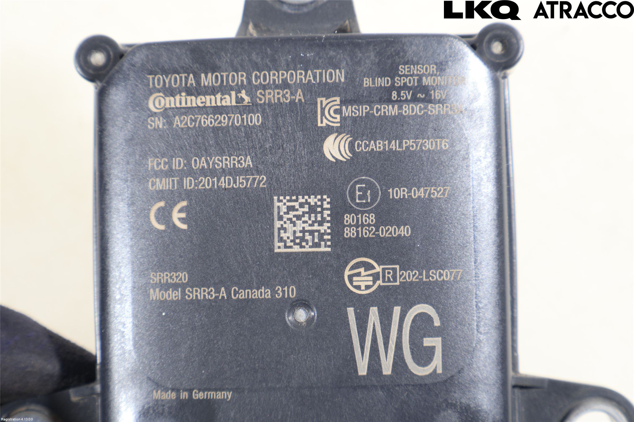 Toyota COROLLA 19- Sensor Aktivt Kollisionsskydd