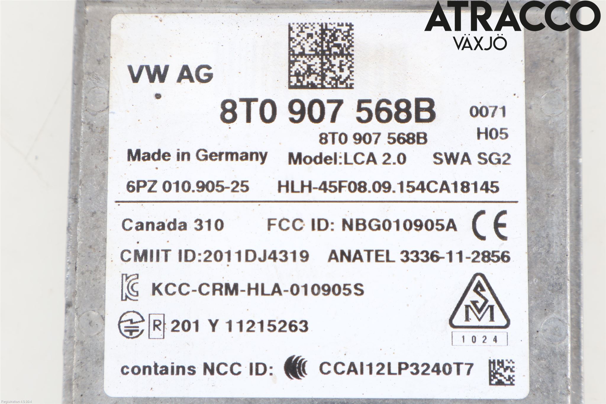 Audi A4 12-15 Sensor Aktivt Kollisionsskydd