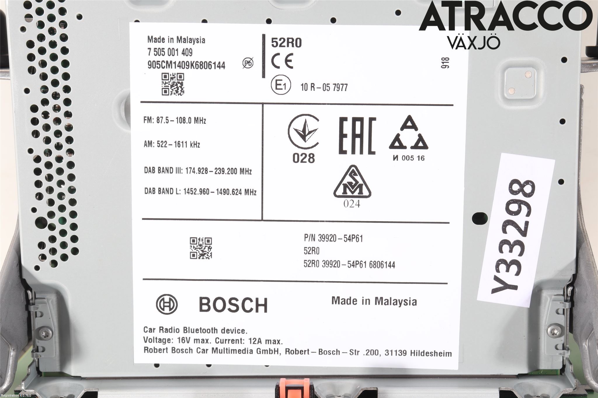 Suzuki VITARA 15- Cd Radio - Multimediapanel