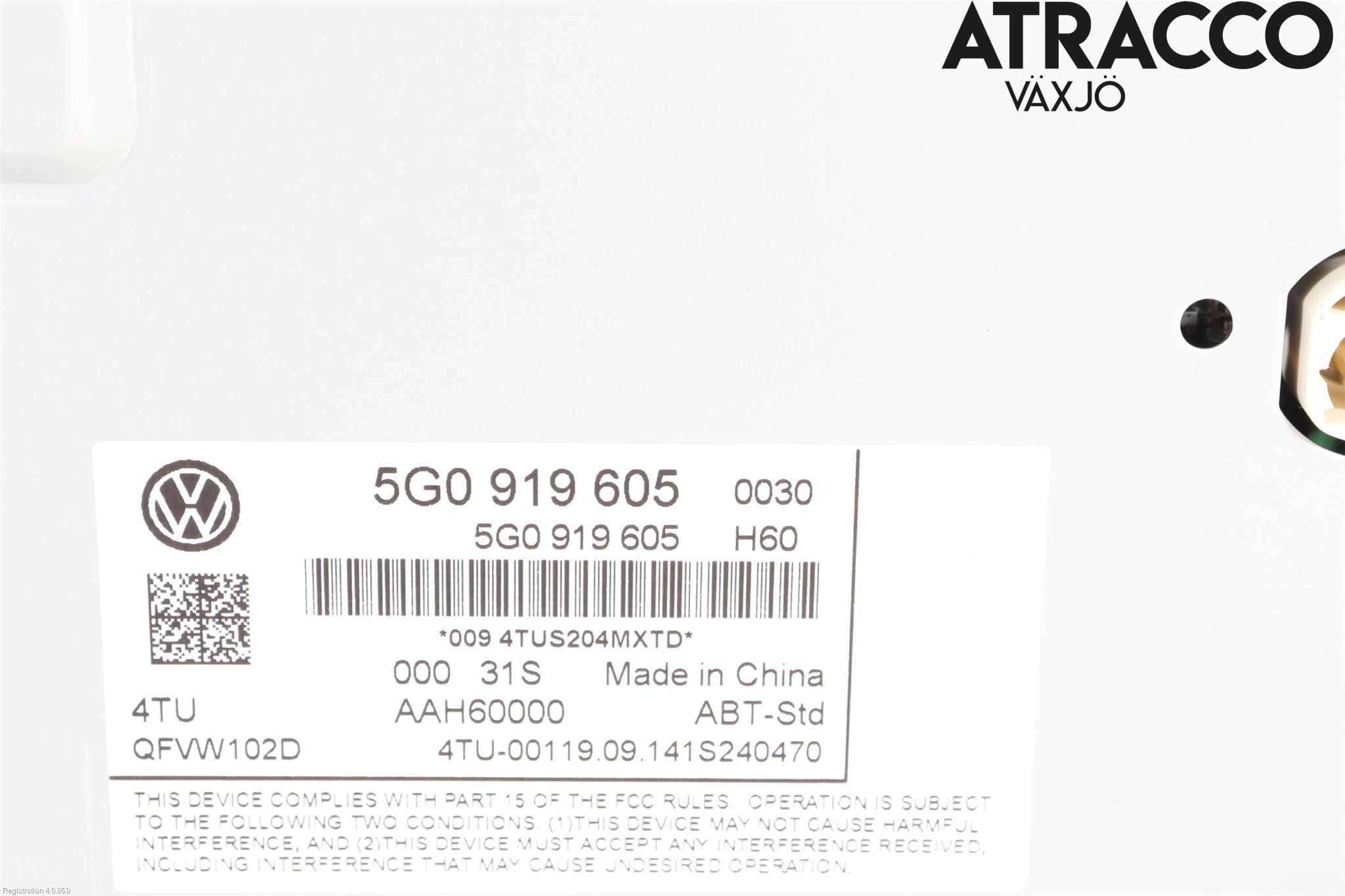 Volkswagen VW GOLF / E-GOLF VII 13-20 Multifunktionsdisplay