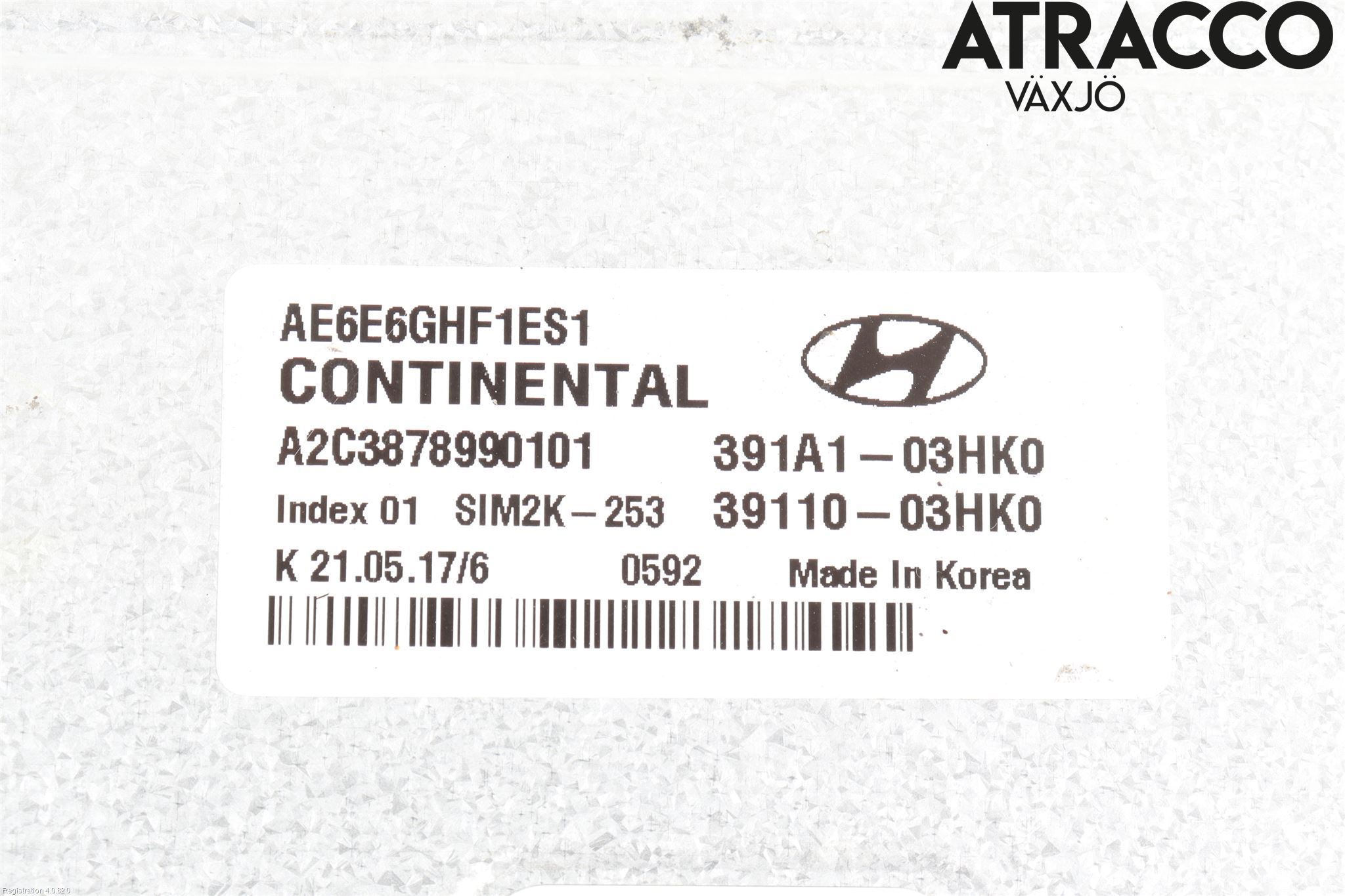 Hyundai IONIQ AE 17-22 Styrenhet Insprut Bensin