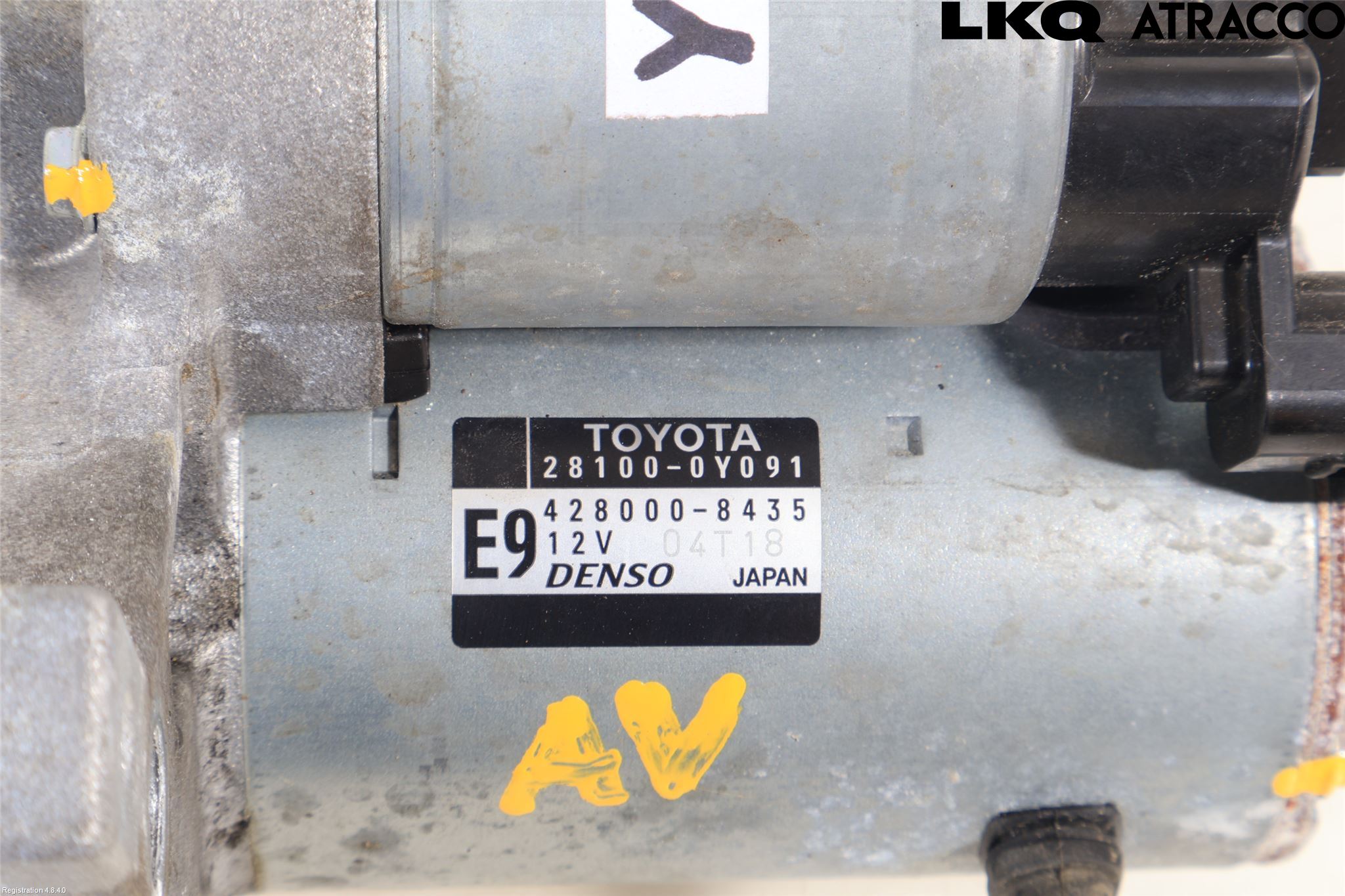 Toyota YARIS XP130 15-20 Startmotor