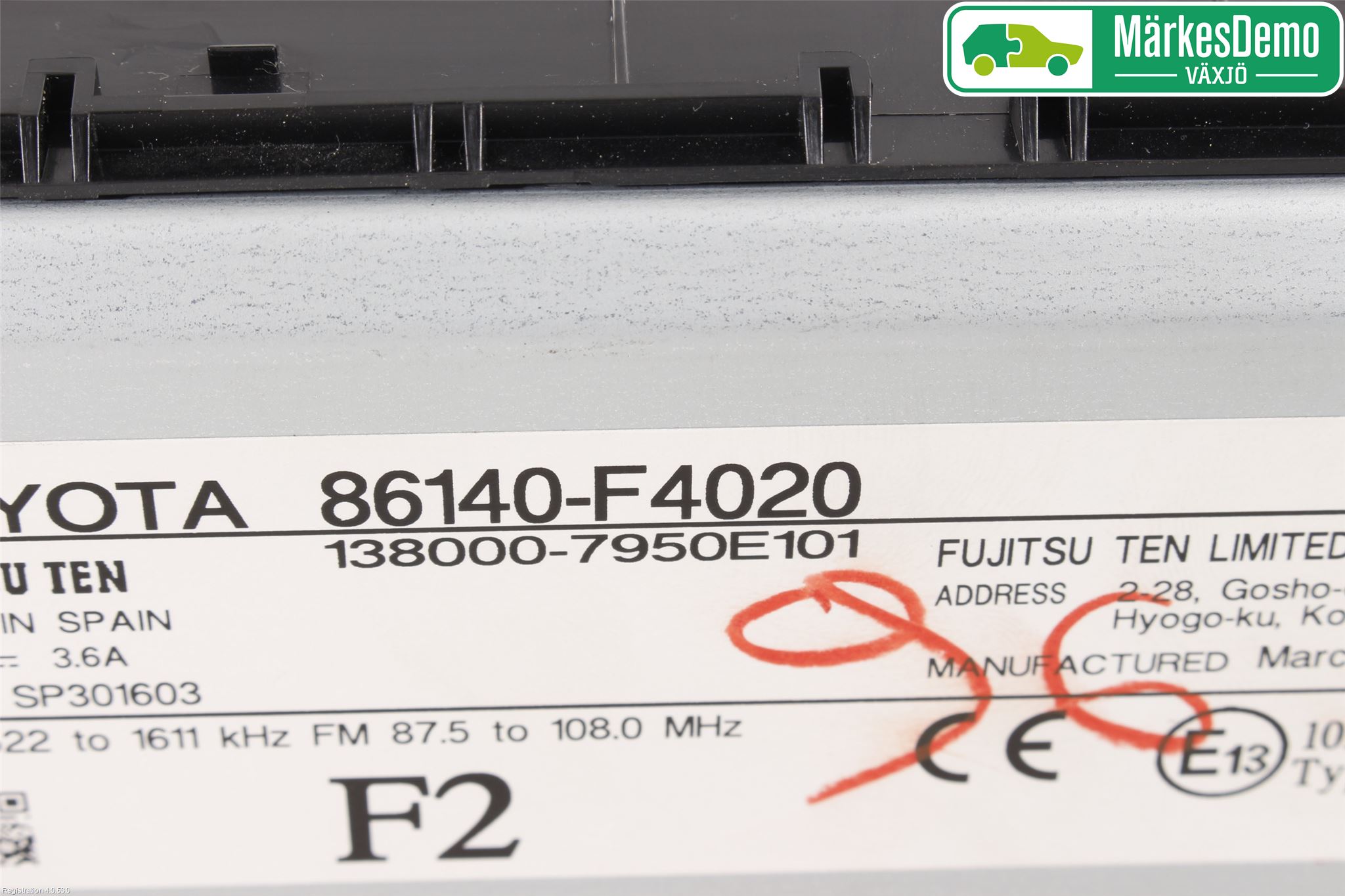 Toyota C-HR 16-23 Cd Radio - Multimediapanel