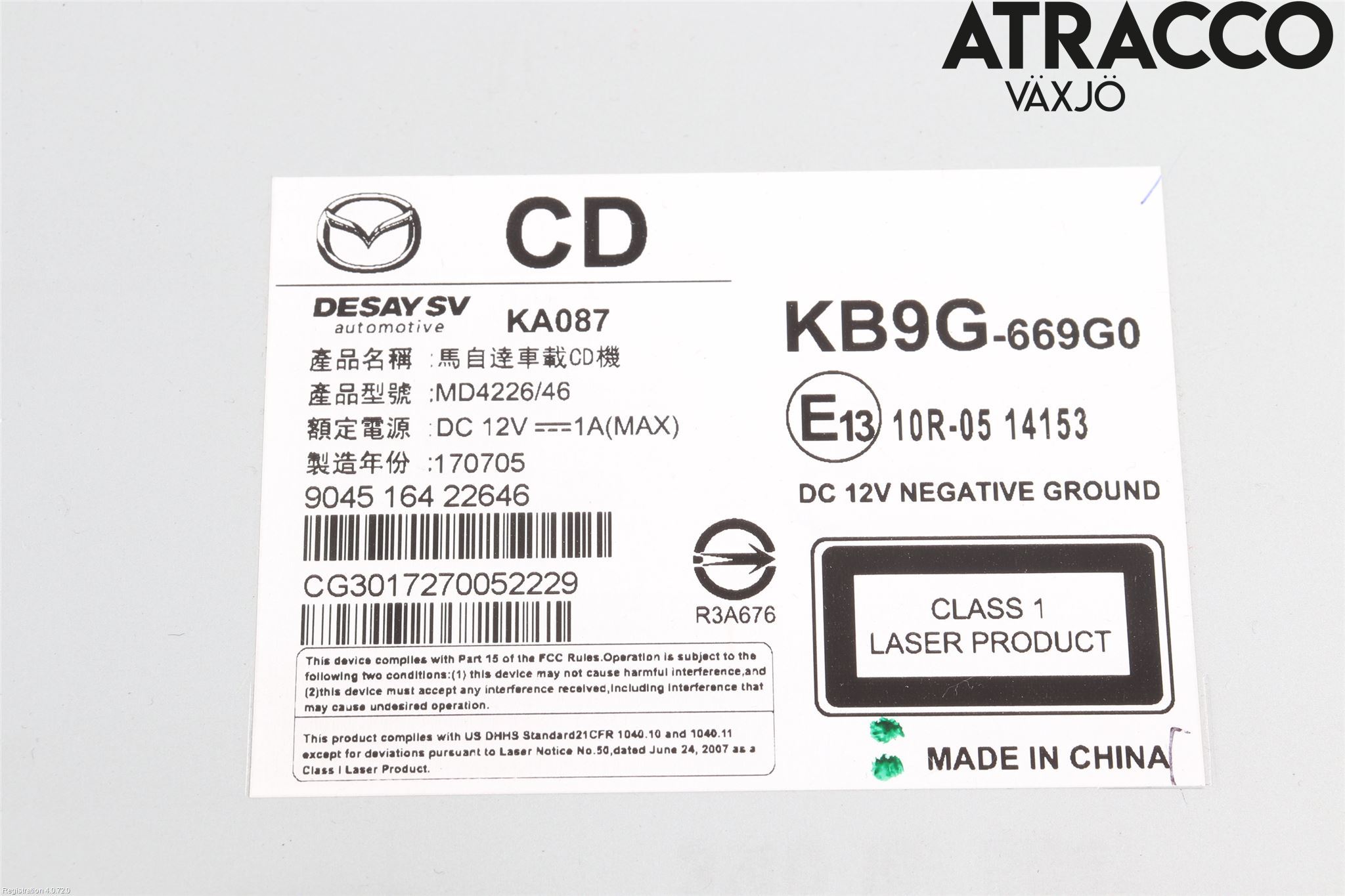 Mazda CX-5 17- Cd Radio - Multimediapanel