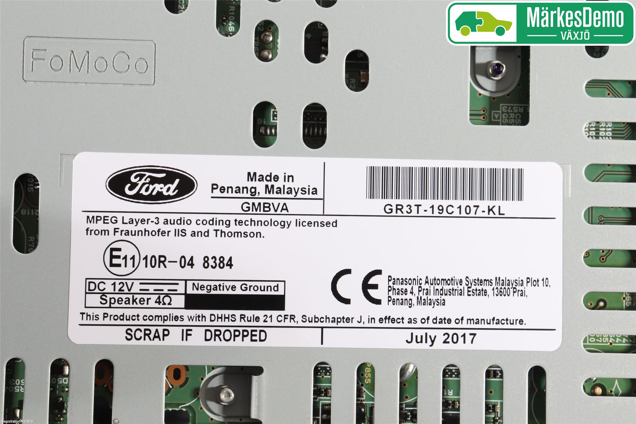 Ford MUSTANG VI 15-22 Cd Radio - Multimediapanel