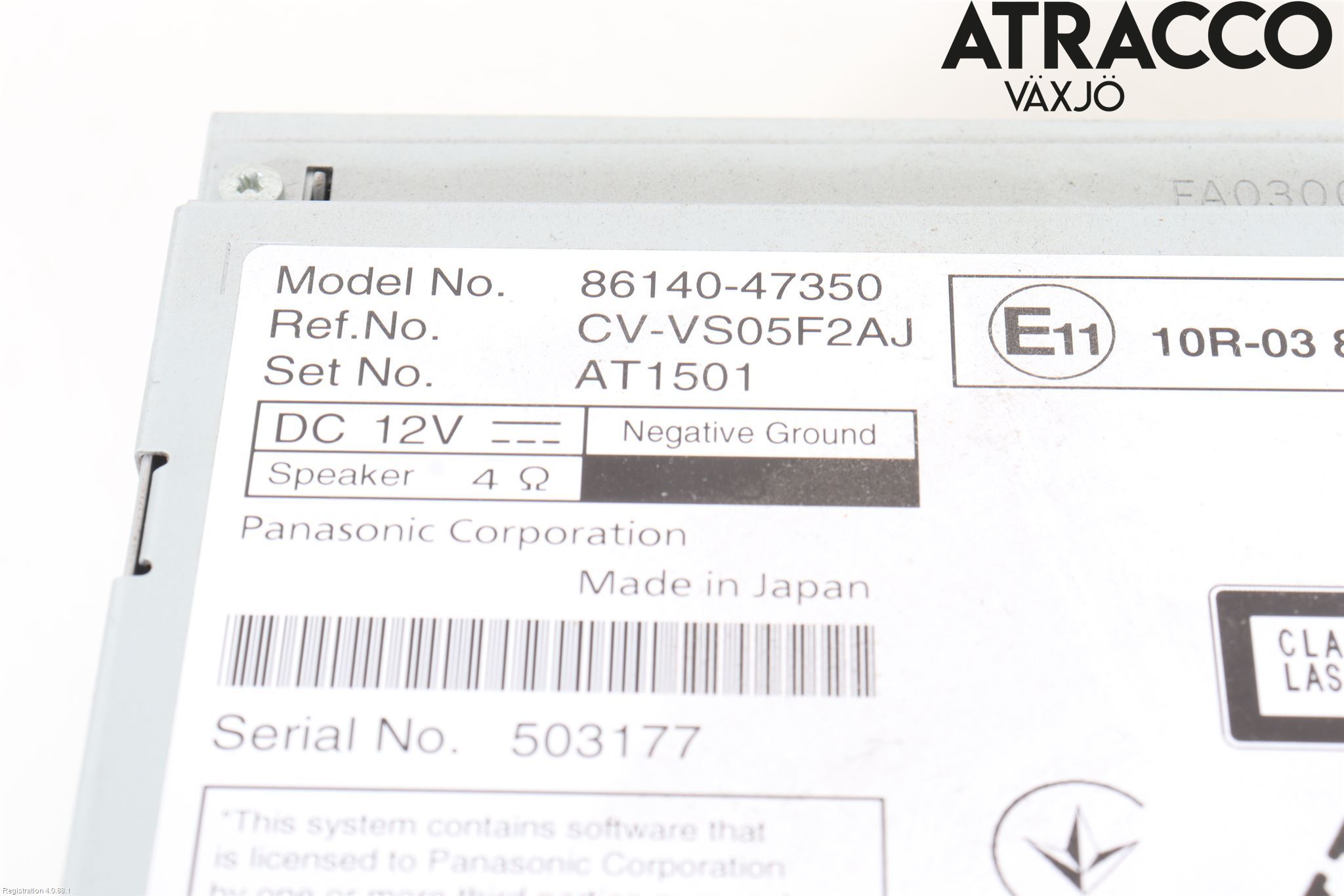 Toyota PRIUS (ZVW50) 16-21 Cd Radio - Multimediapanel