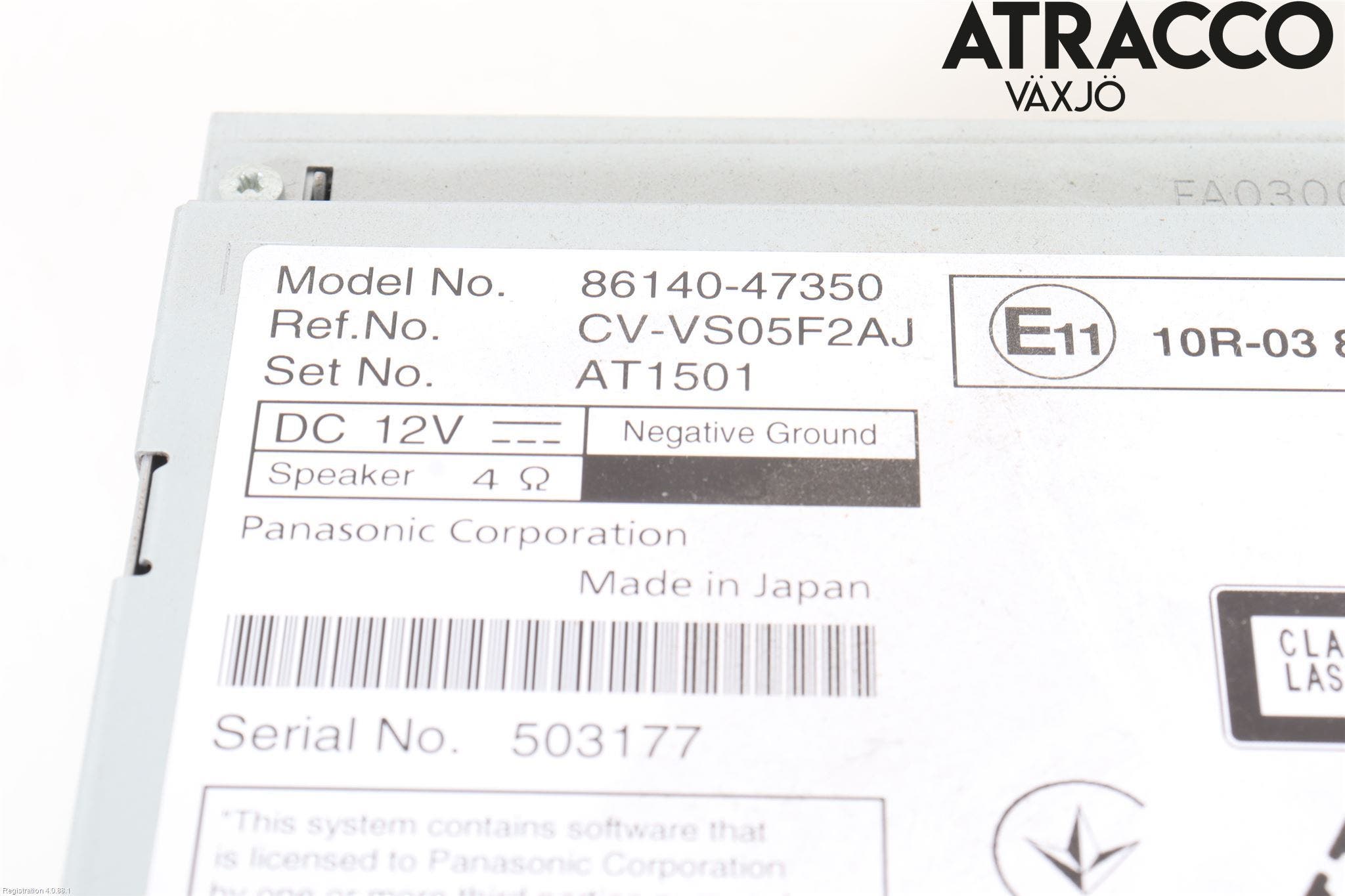 Toyota PRIUS (ZVW50) 16-21 Cd Radio - Multimediapanel