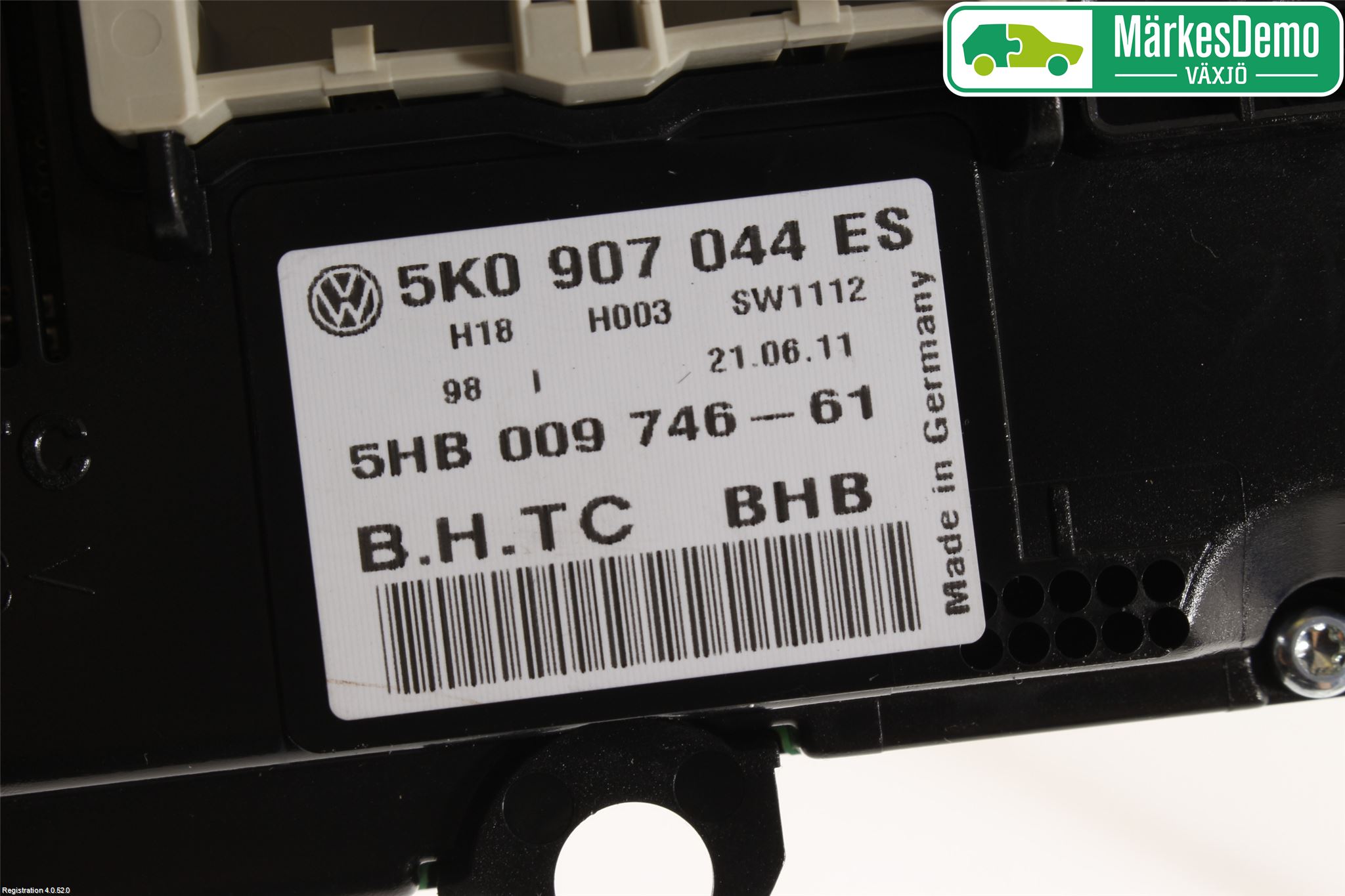 Volkswagen VW GOLF VI 09-13 Ac Styrenhet Ac Manöveren