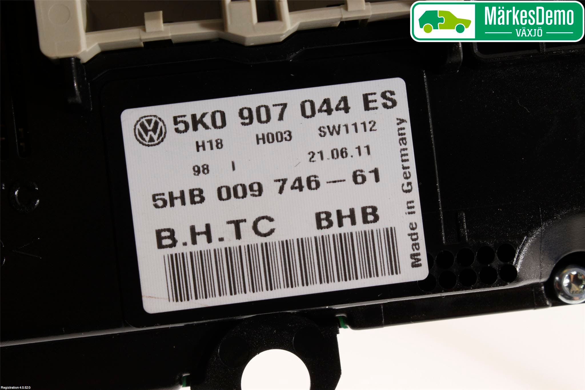 Volkswagen VW GOLF VI 09-13 Ac Styrenhet Ac Manöveren