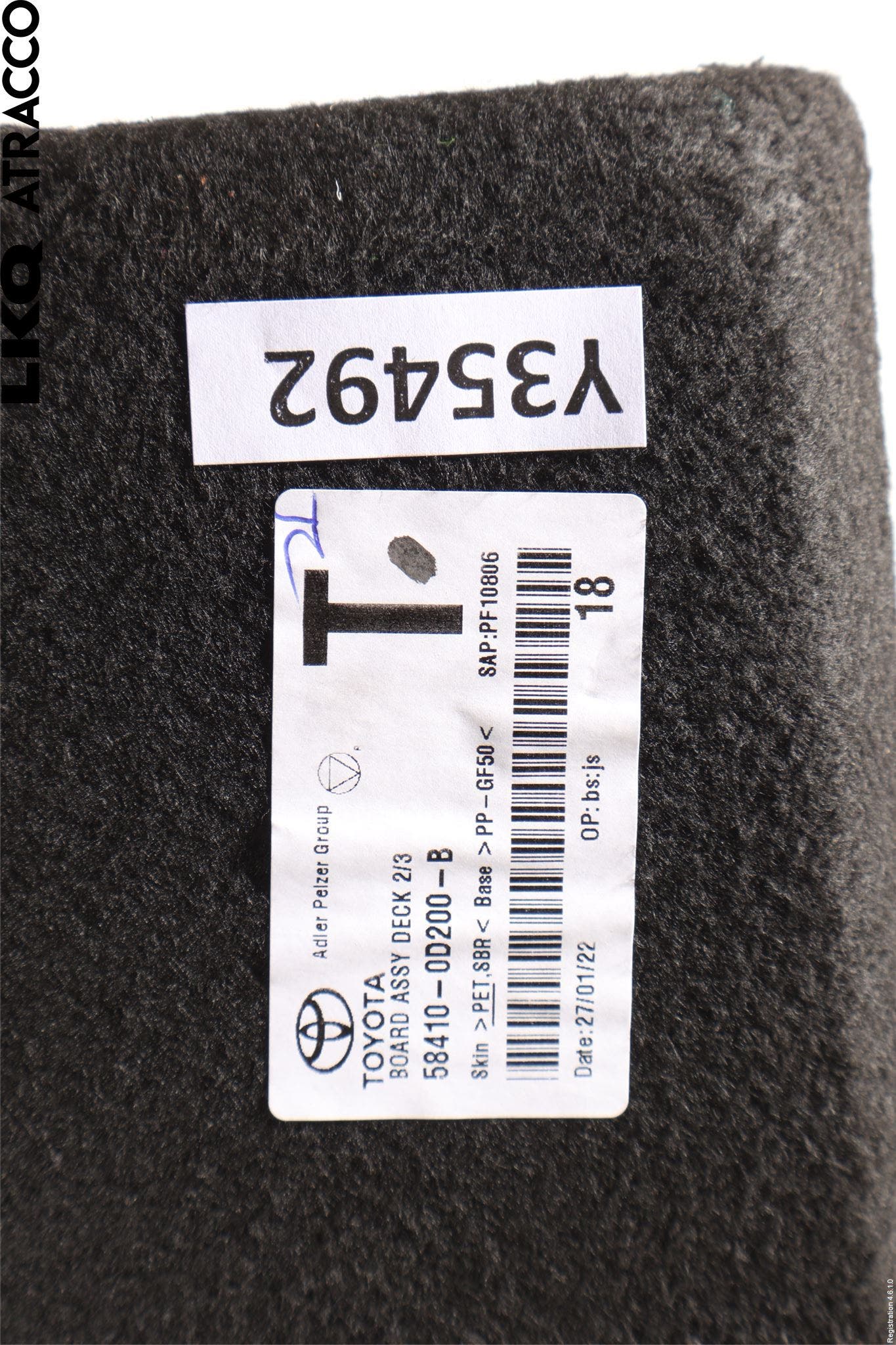 Toyota YARIS CROSS XP21 21- Bagage Golv