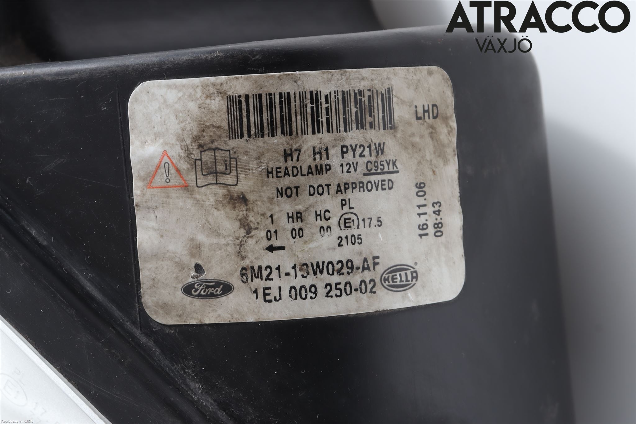 Ford S-MAX 06-15 Strålkastare Höger