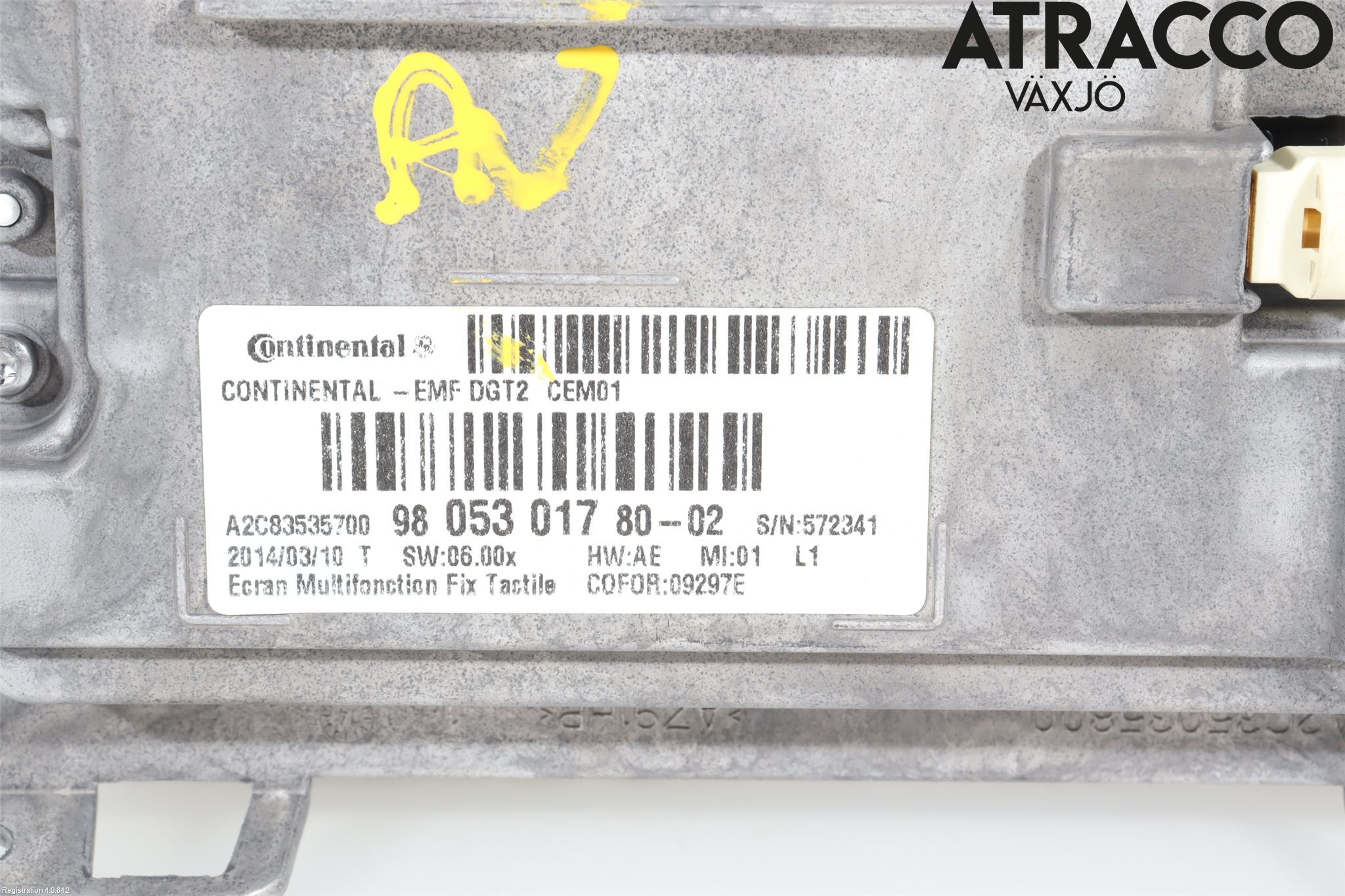 Peugeot 208 12-15 Multifunktionsdisplay