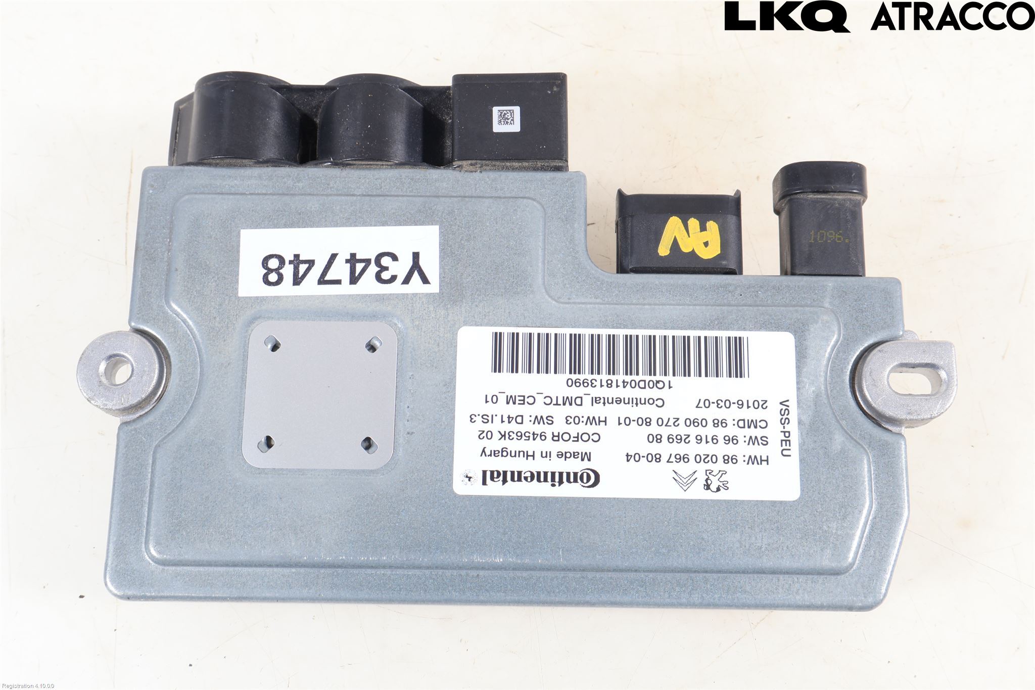 Peugeot 308 14-21 Styrenhet Start/Stopp