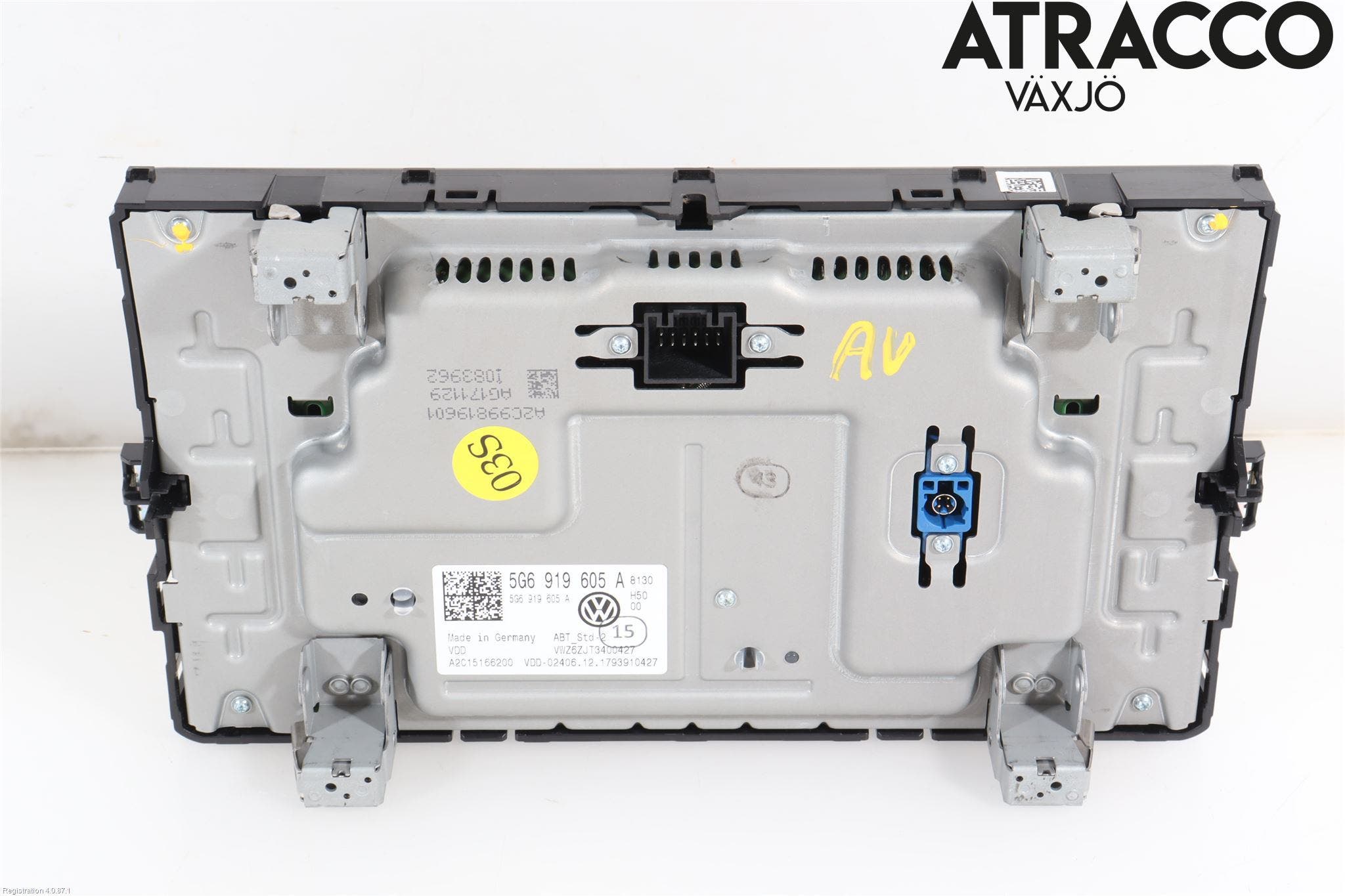 Volkswagen VW GOLF / E-GOLF VII 13-20 Multifunktionsdisplay