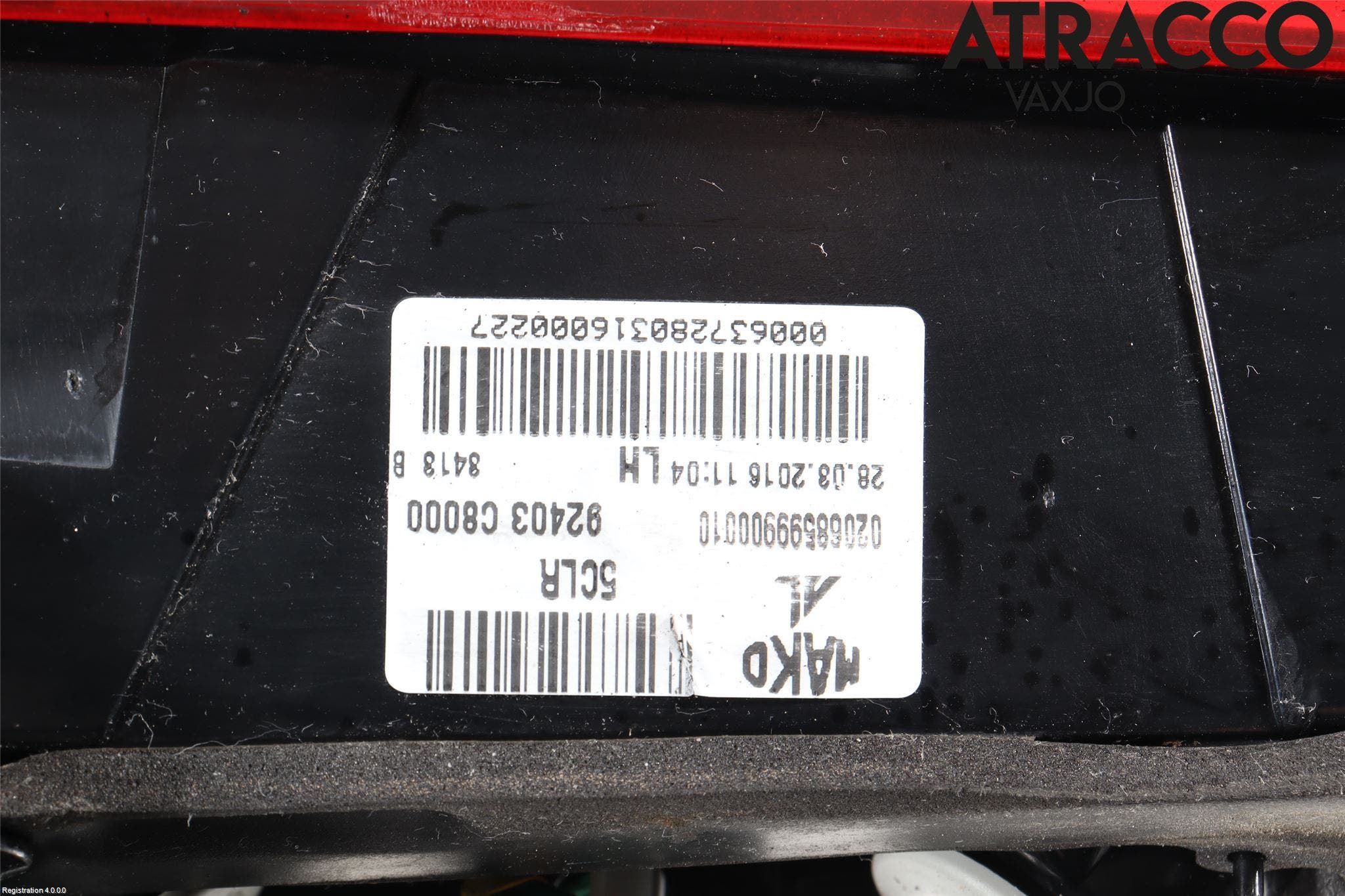 Hyundai i20 GB 15-20 Bakljus Lucka Vä