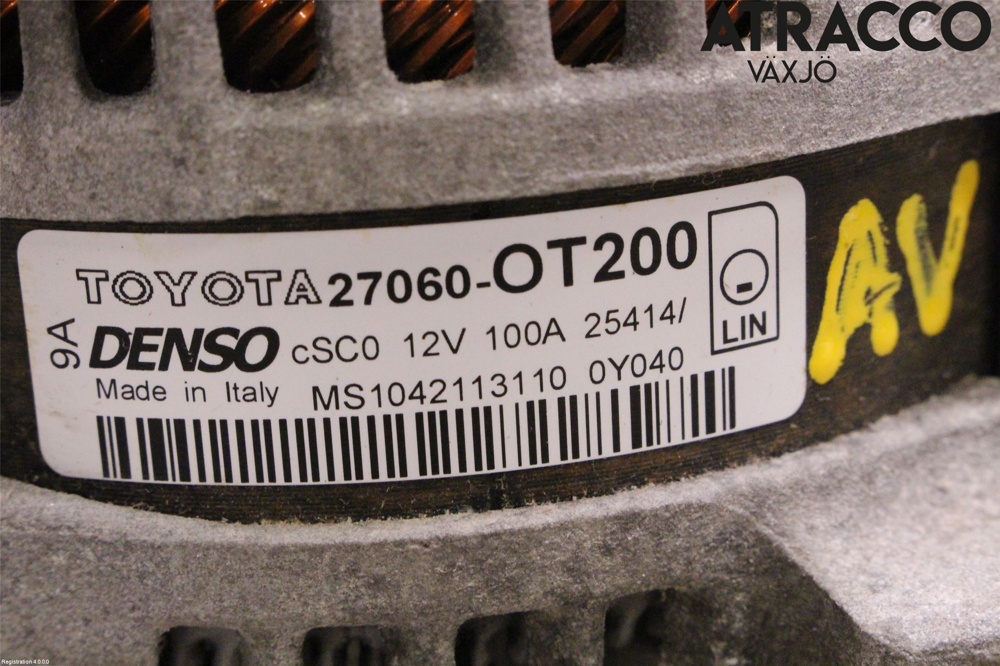 Toyota AURIS 13-19 Generator