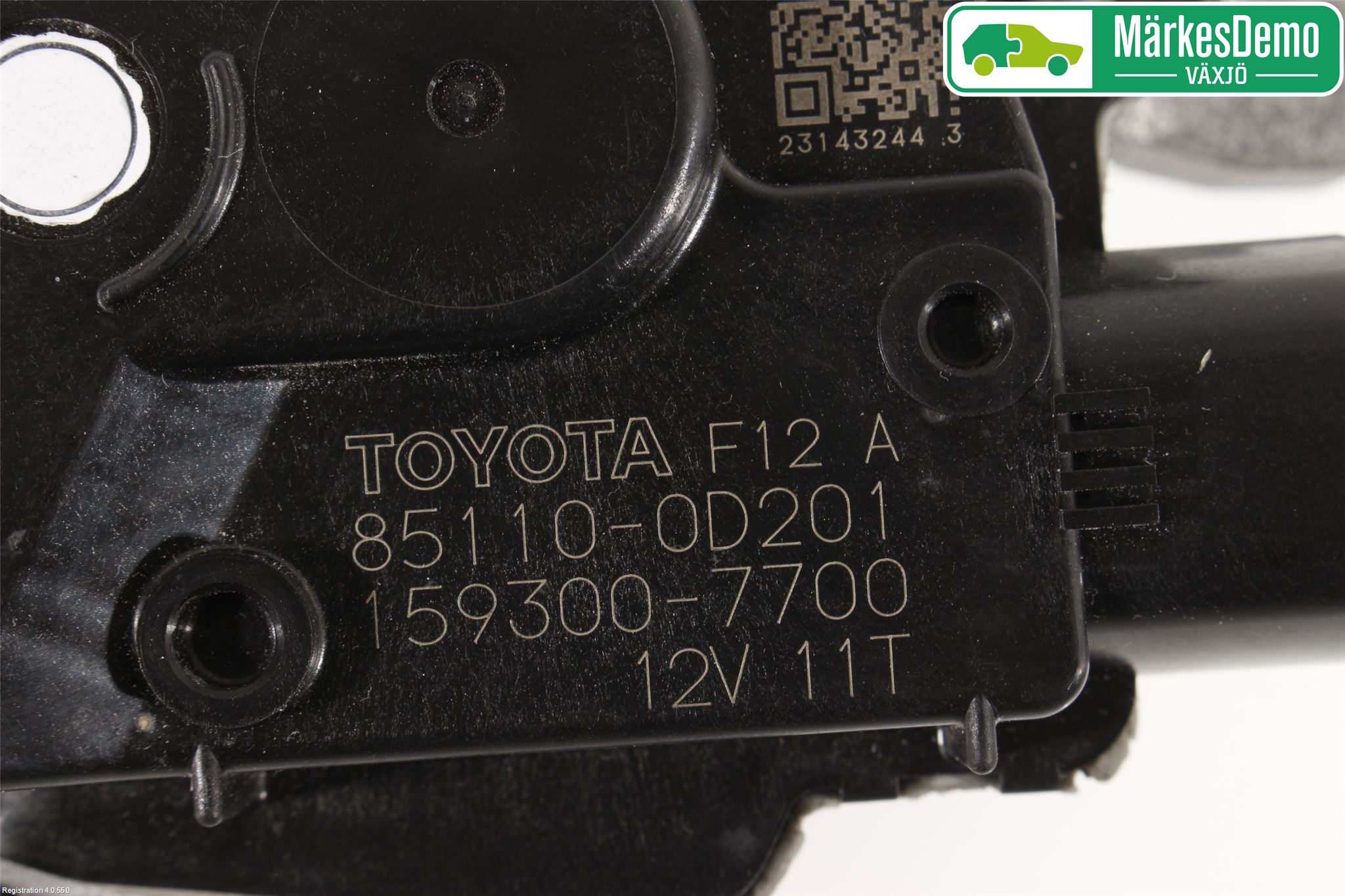 Toyota YARIS XP130 15-20 Torkarmotor Vindruta