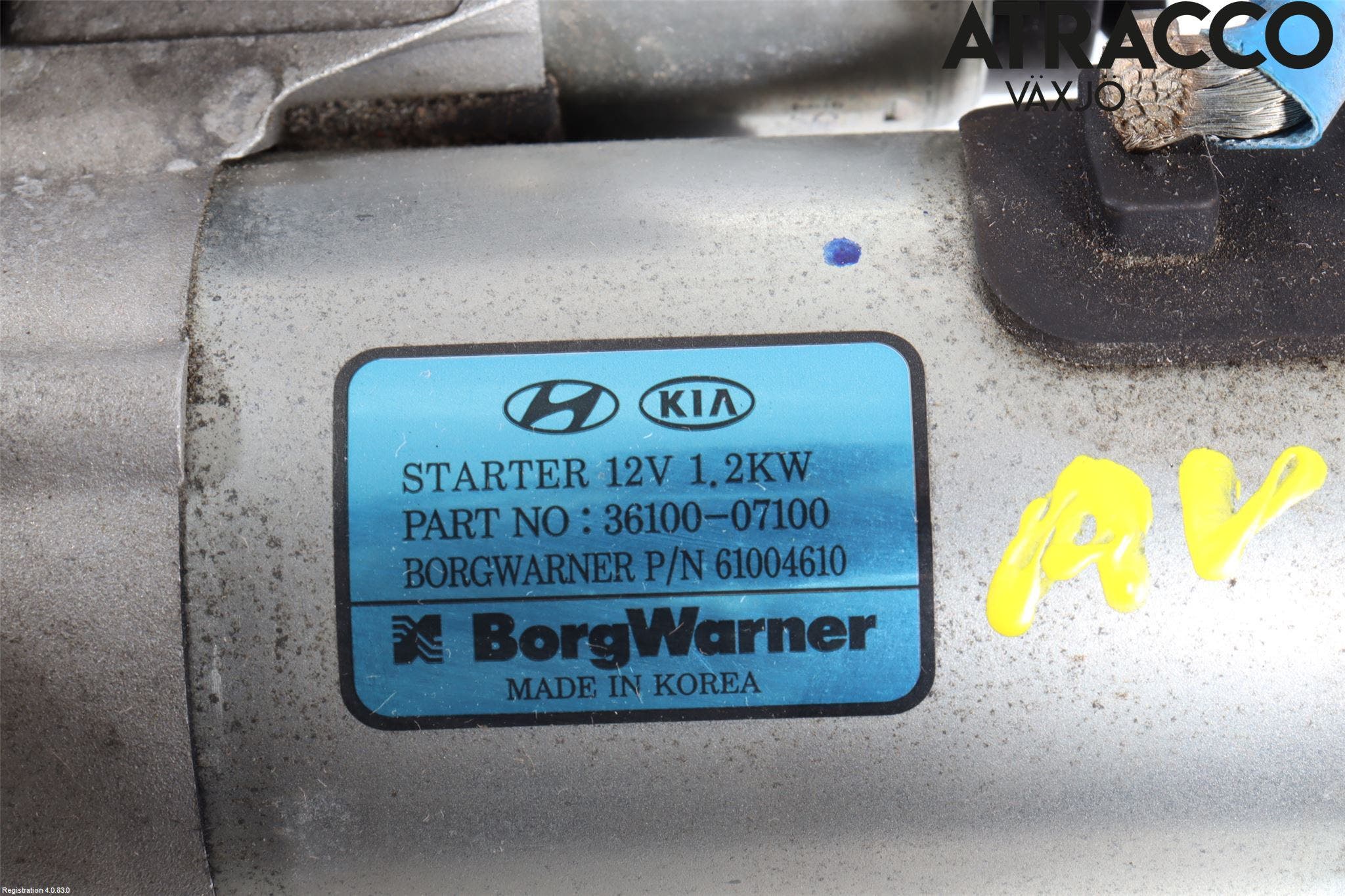 Hyundai i10 LA 20- Startmotor