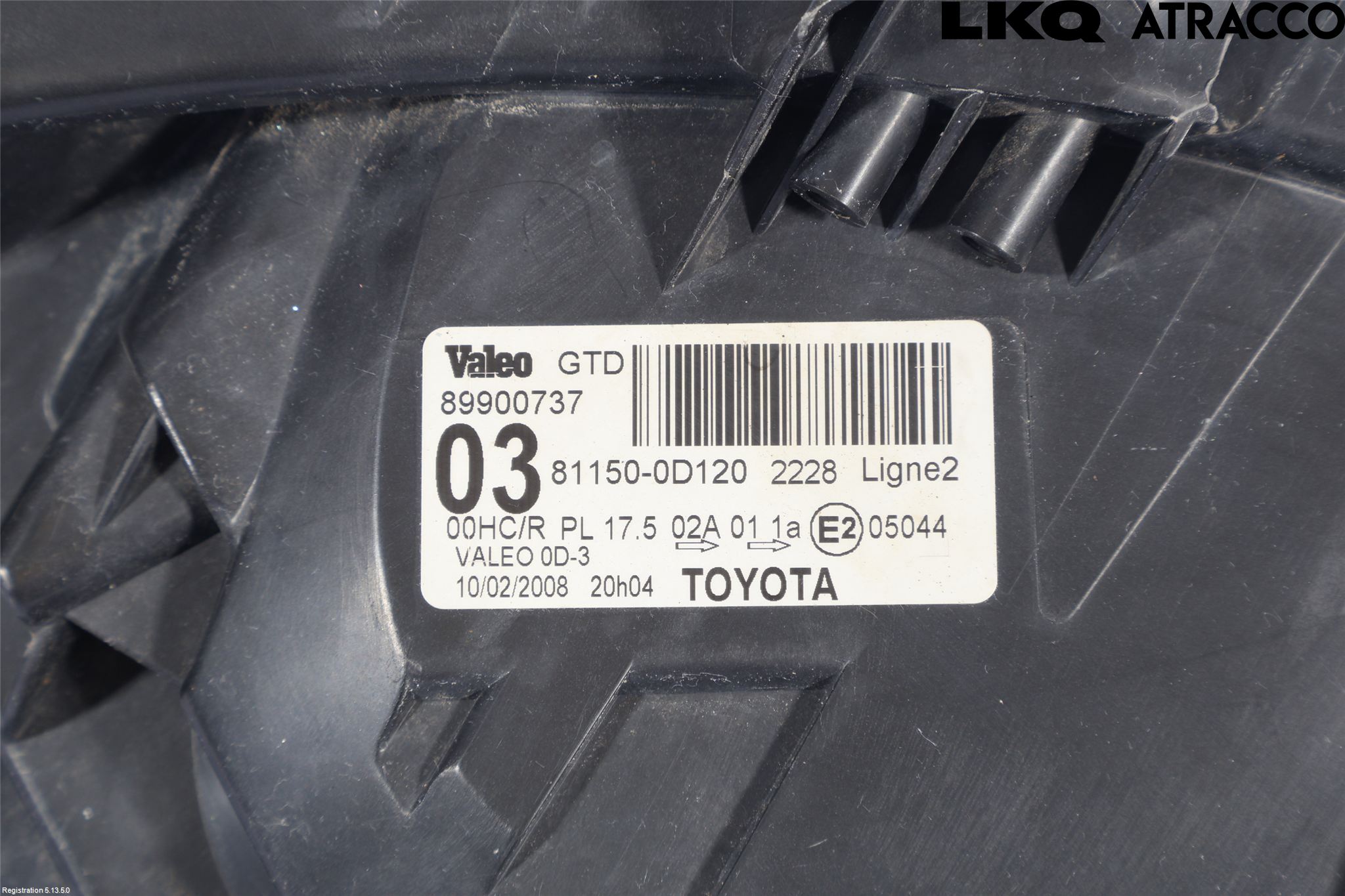 Toyota YARIS XP90 06-11 Strålkastare Vänster