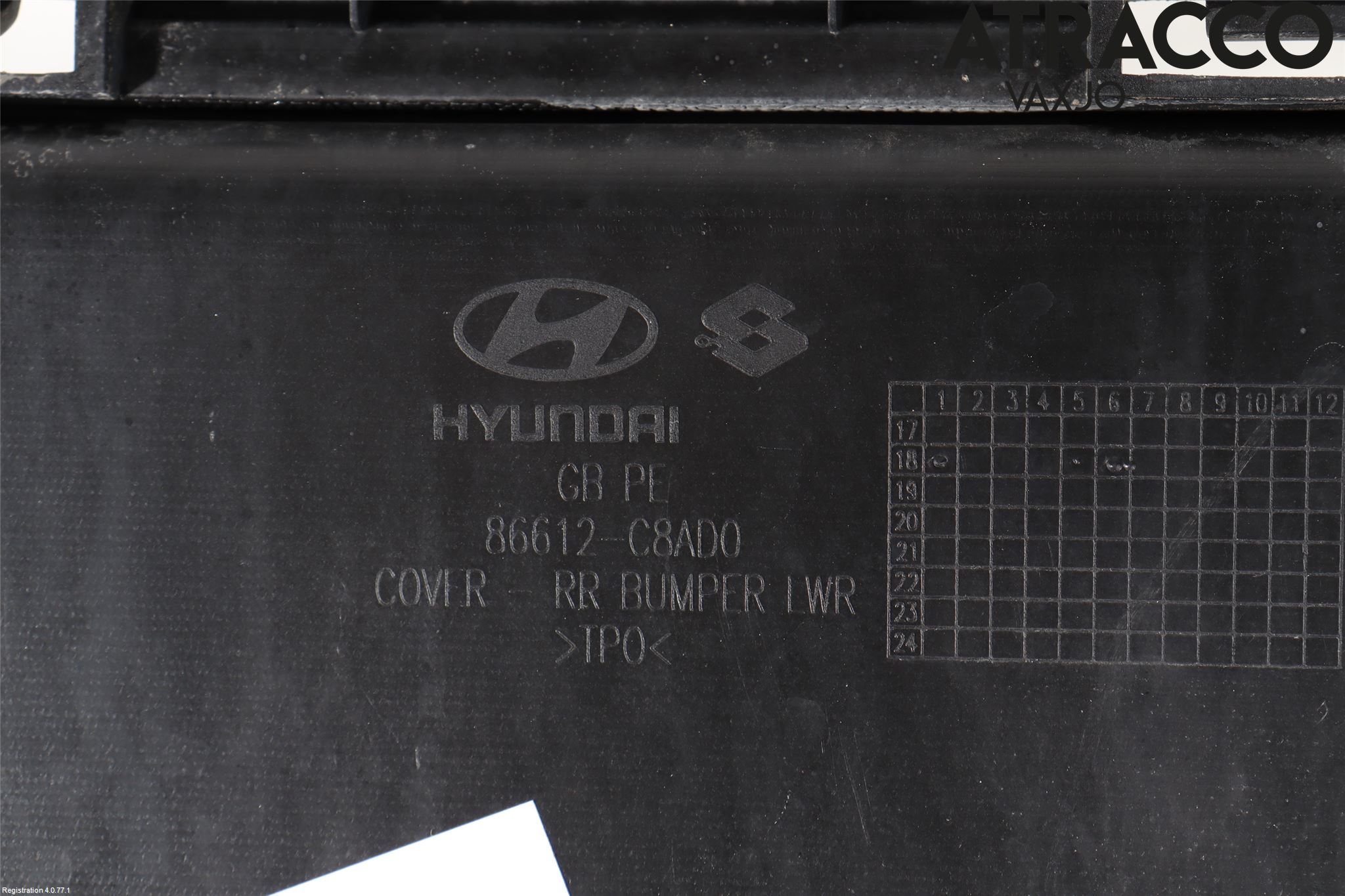 Hyundai i20 GB 15-20 Stötfångarbeklädnad Bak