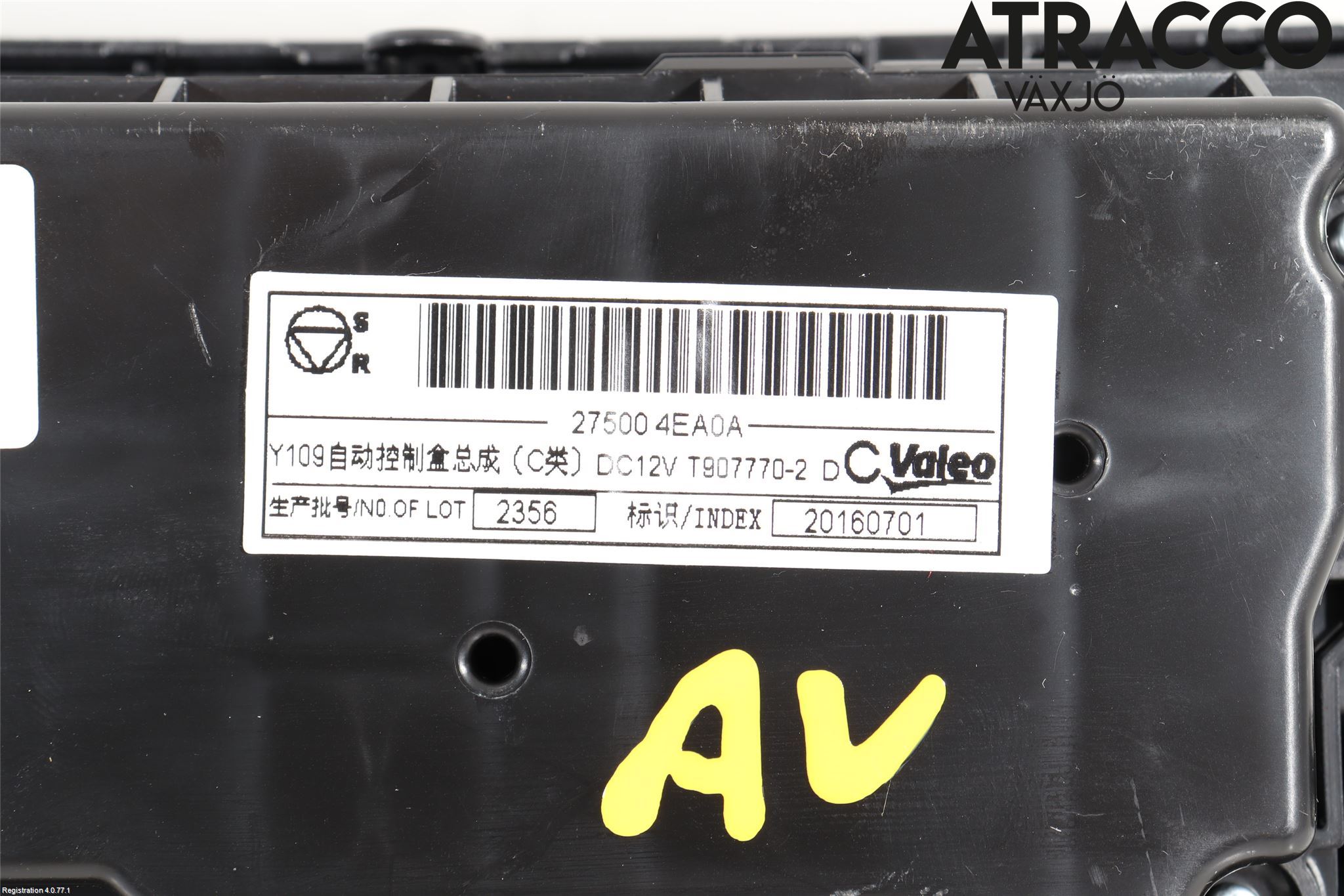 Nissan QASHQAI 14-17 Ac Styrenhet Ac Manöveren