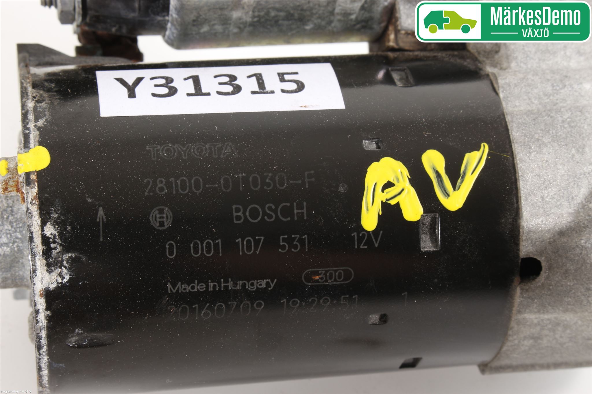 Toyota VERSO 09-18 Startmotor