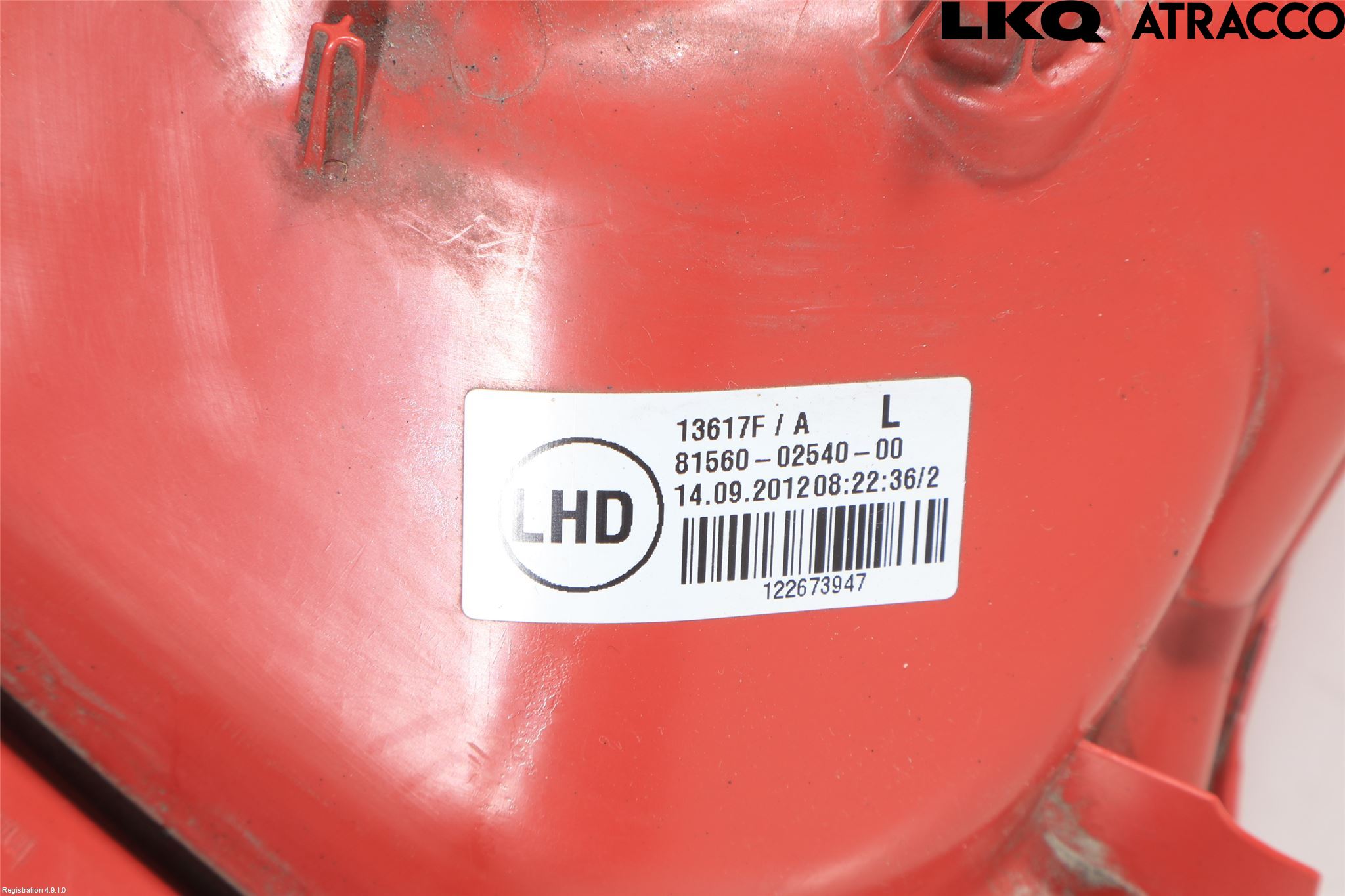 Toyota AURIS 10-12 Bakljus Vänster