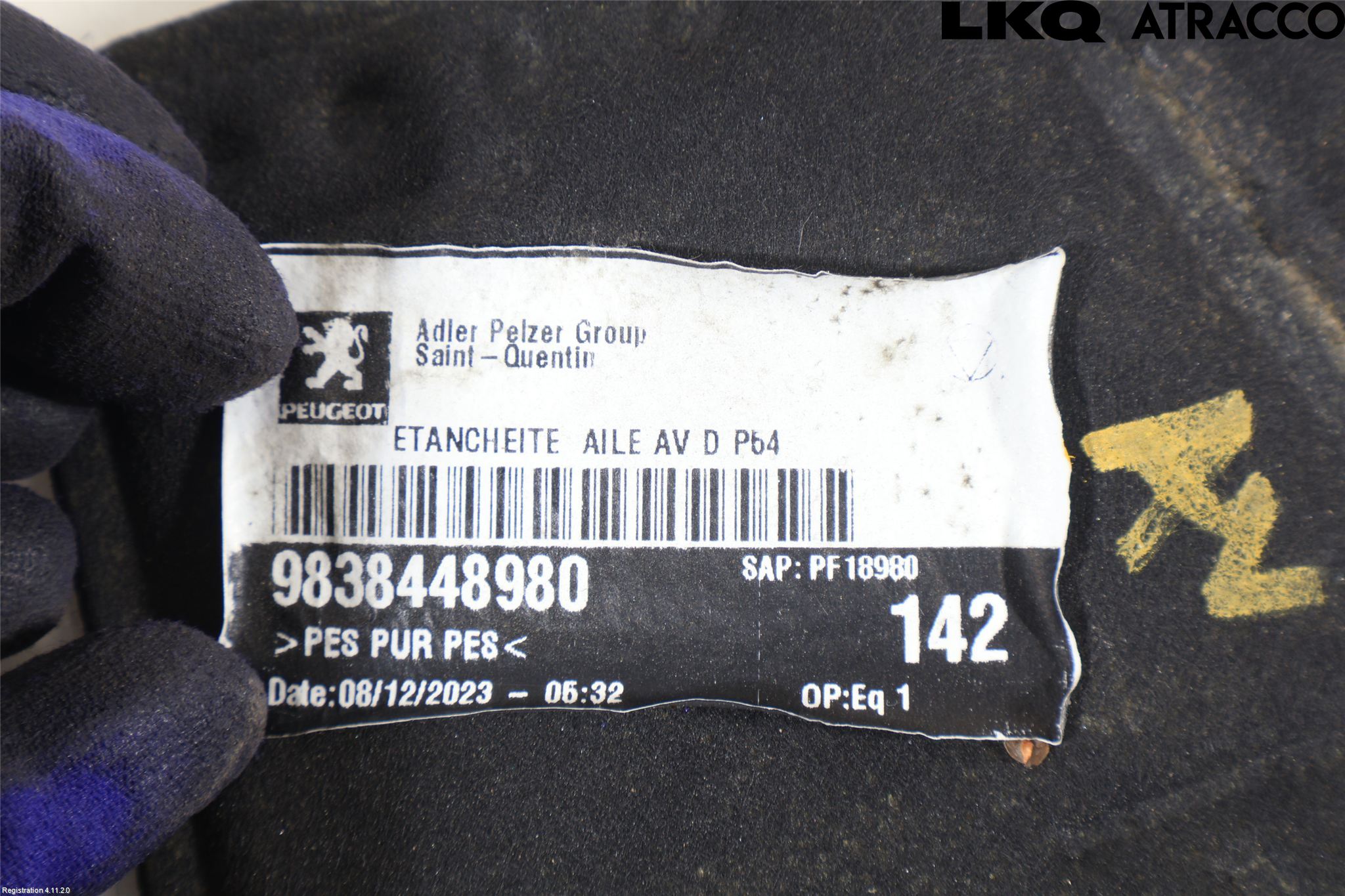 Peugeot 408 22- Skärm Hörn Utfyllnad Fram