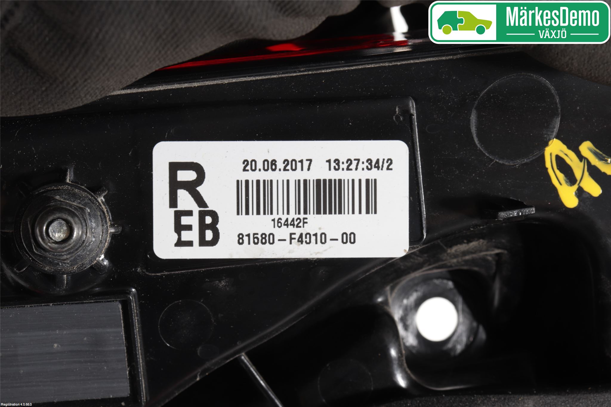 Toyota C-HR 16-23 Bakljus Lucka Hö