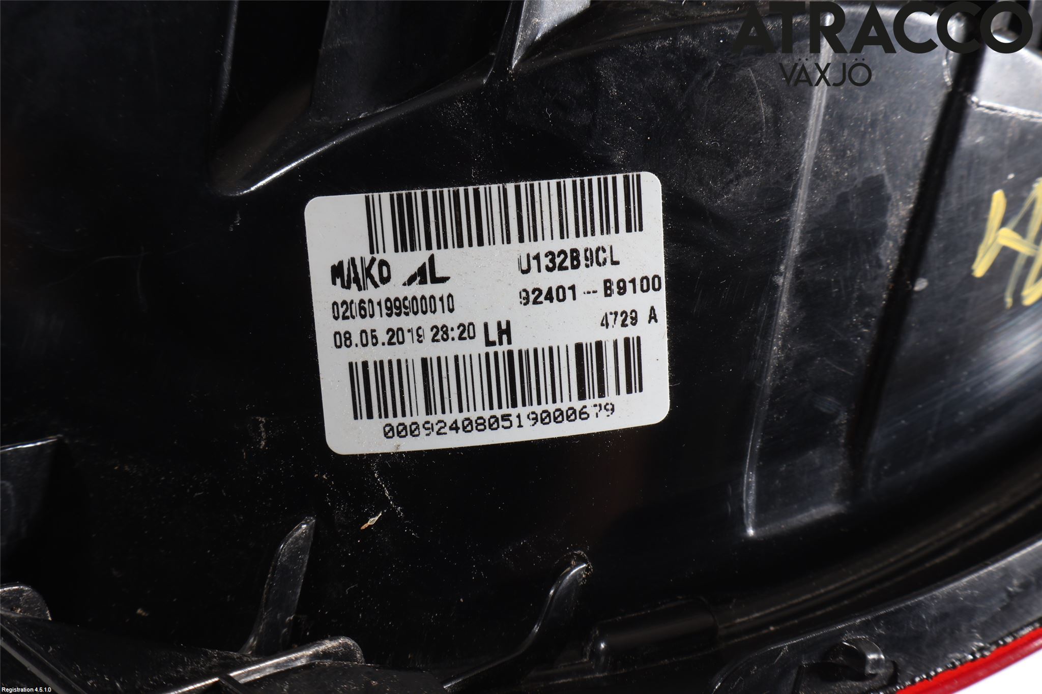 Hyundai i10 BA 17-20 Bakljus Vänster
