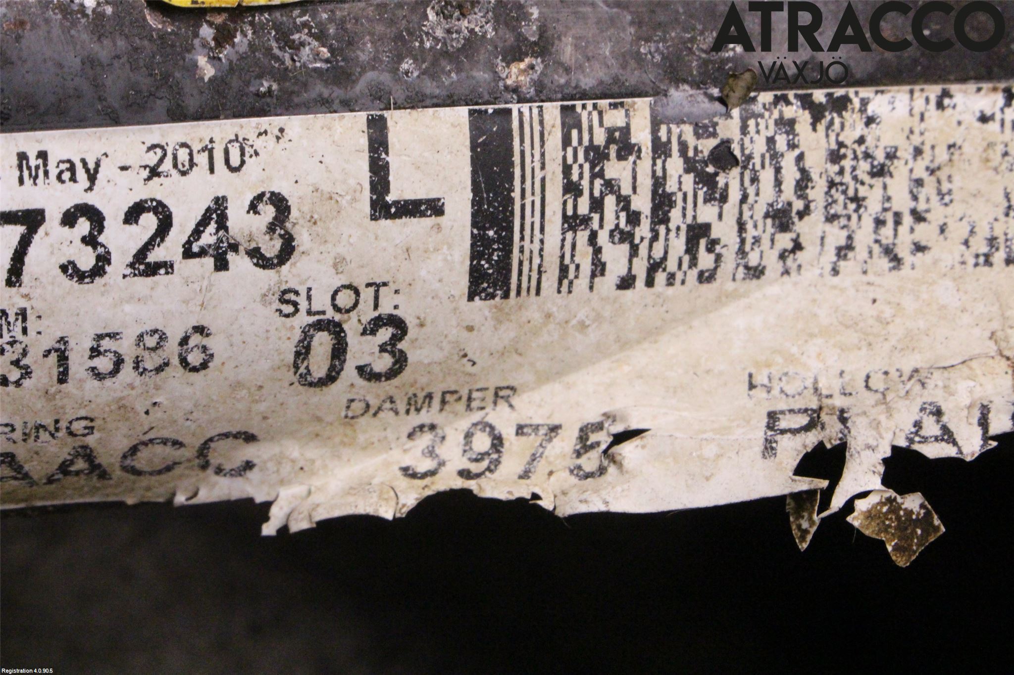 Opel ASTRA J 10-15 Fjäderben Fram Vänster