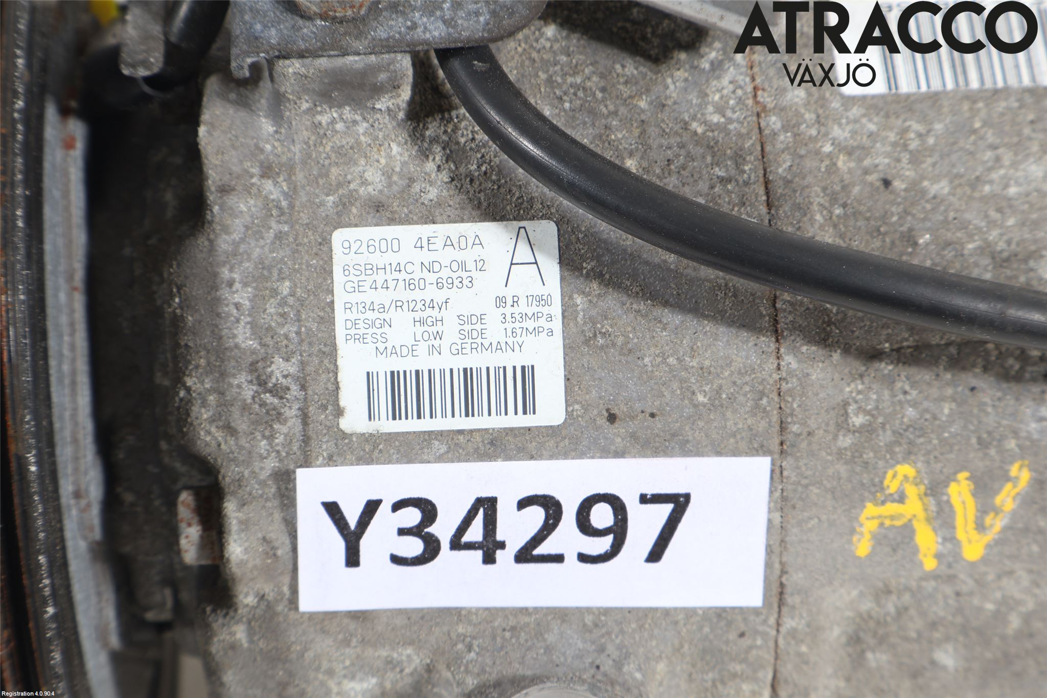 Nissan QASHQAI 14-17 Ac Kompressor