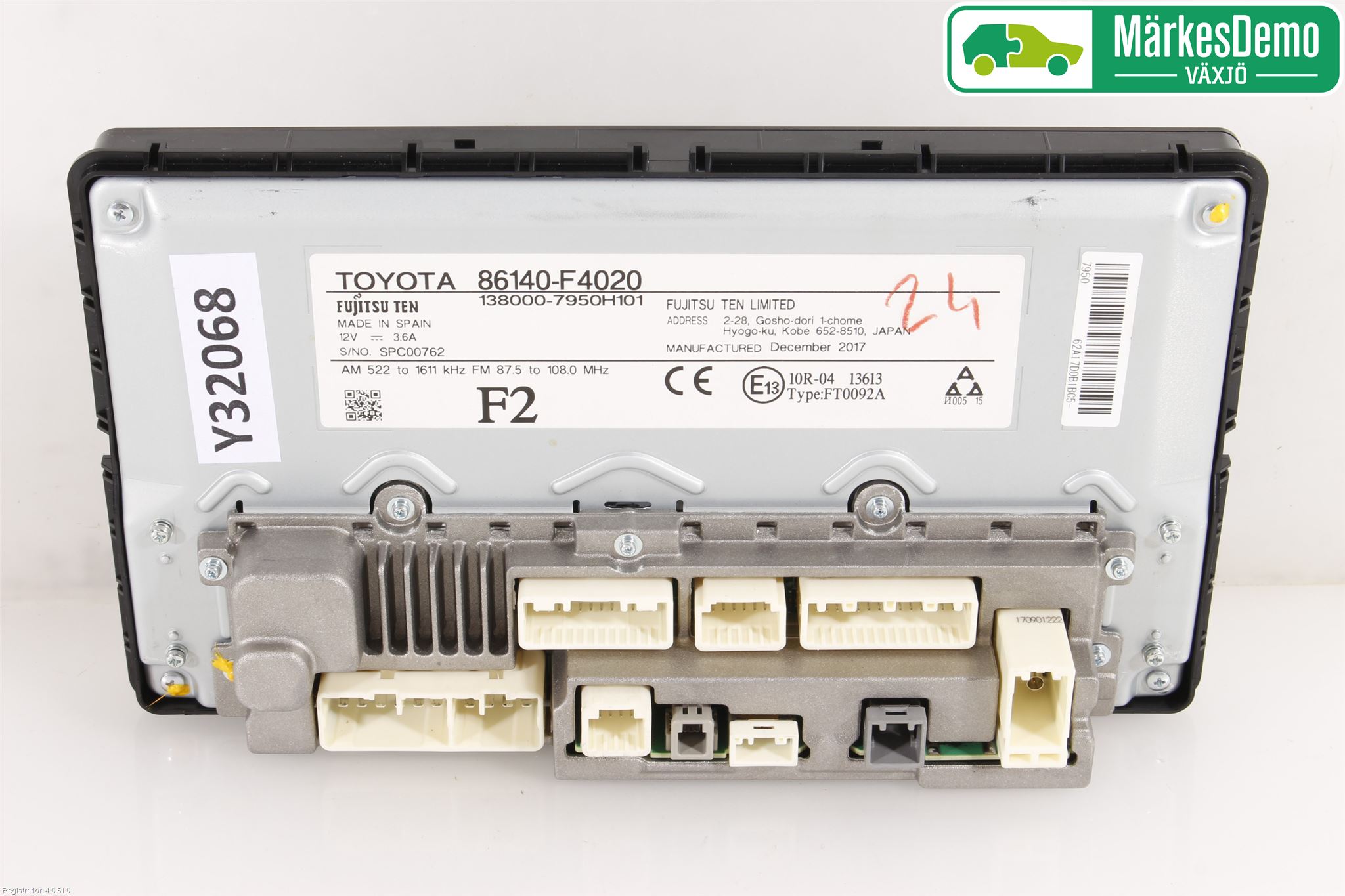 Toyota C-HR 16-23 Cd Radio - Multimediapanel
