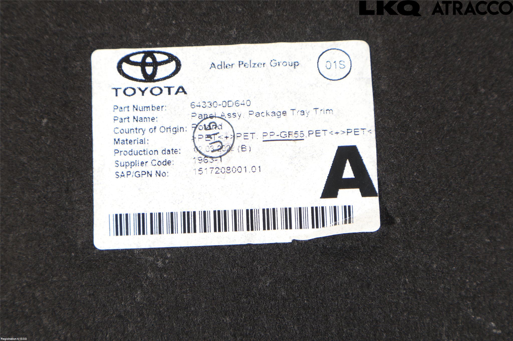 Toyota YARIS XP21 20- Hatthylla