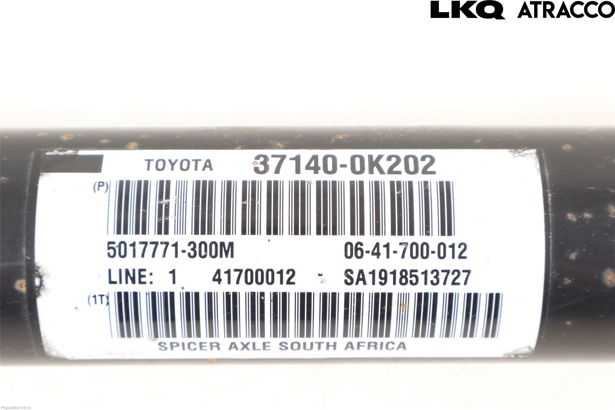 Toyota HILUX 16- Mellanaxel Främre 4Wd