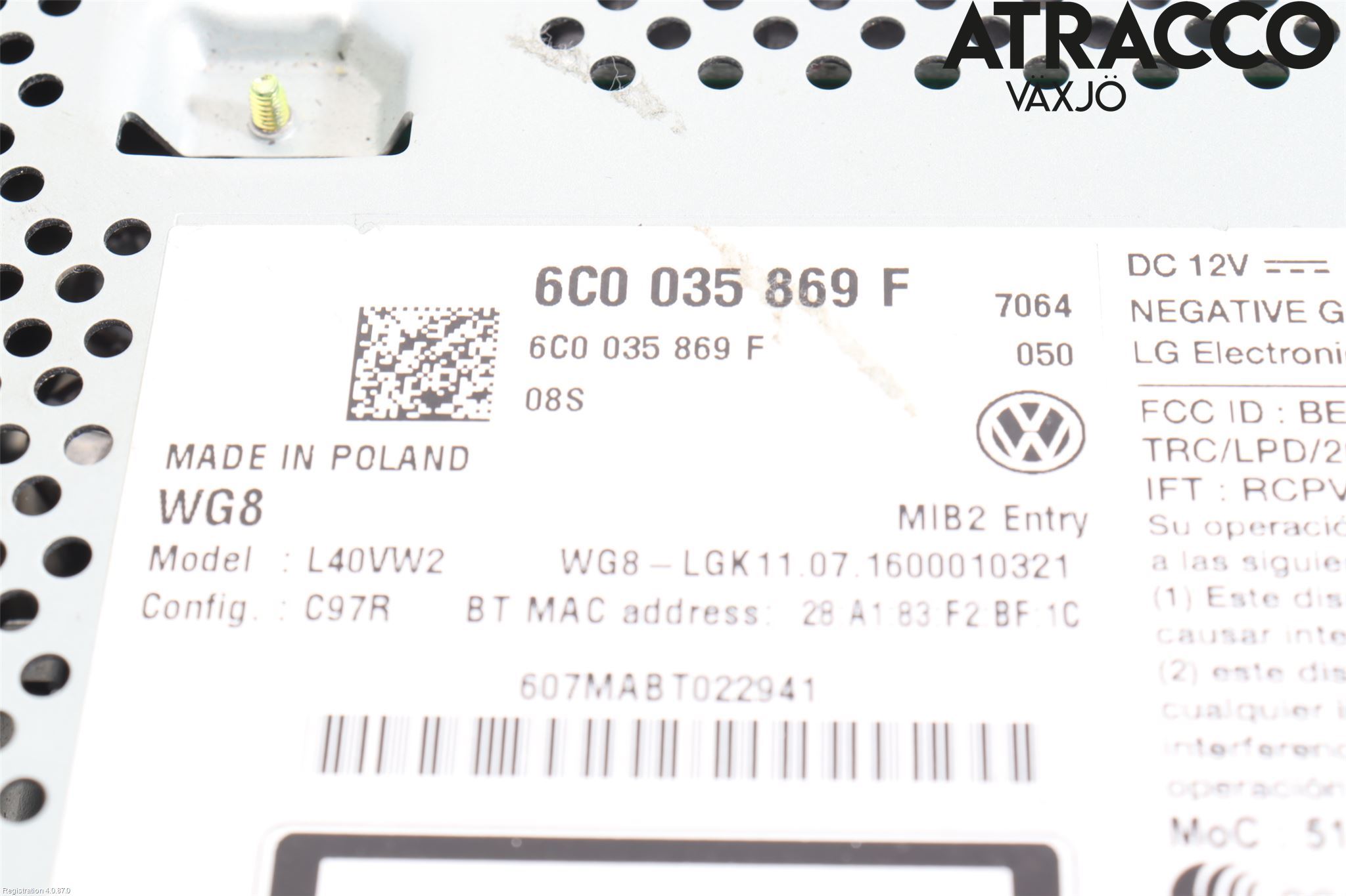 Volkswagen VW POLO 10-17 Cd Radio - Multimediapanel