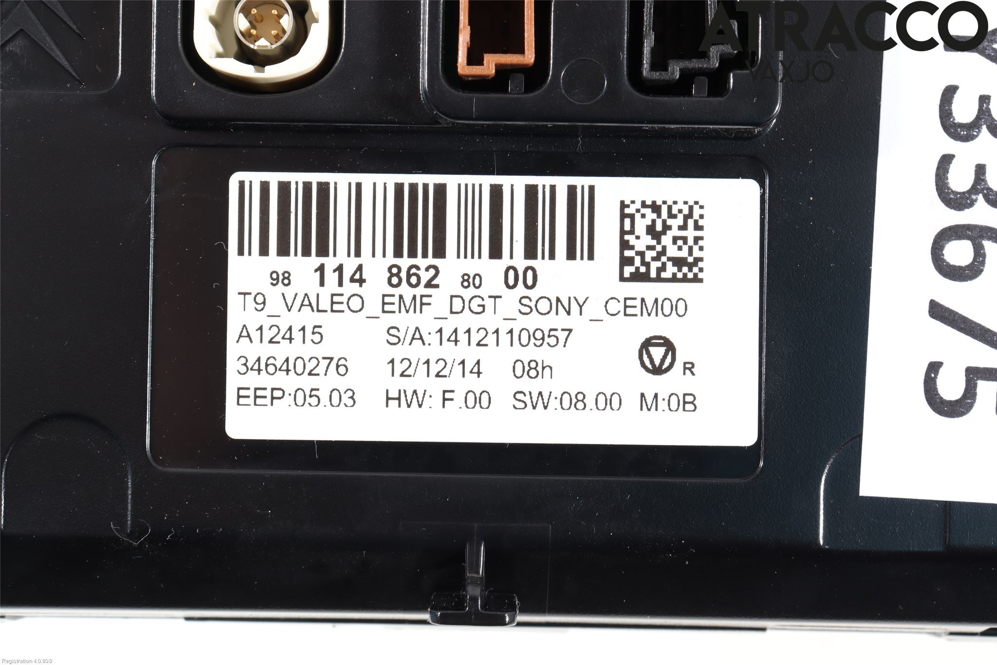 Peugeot 308 14-21 Multifunktionsdisplay
