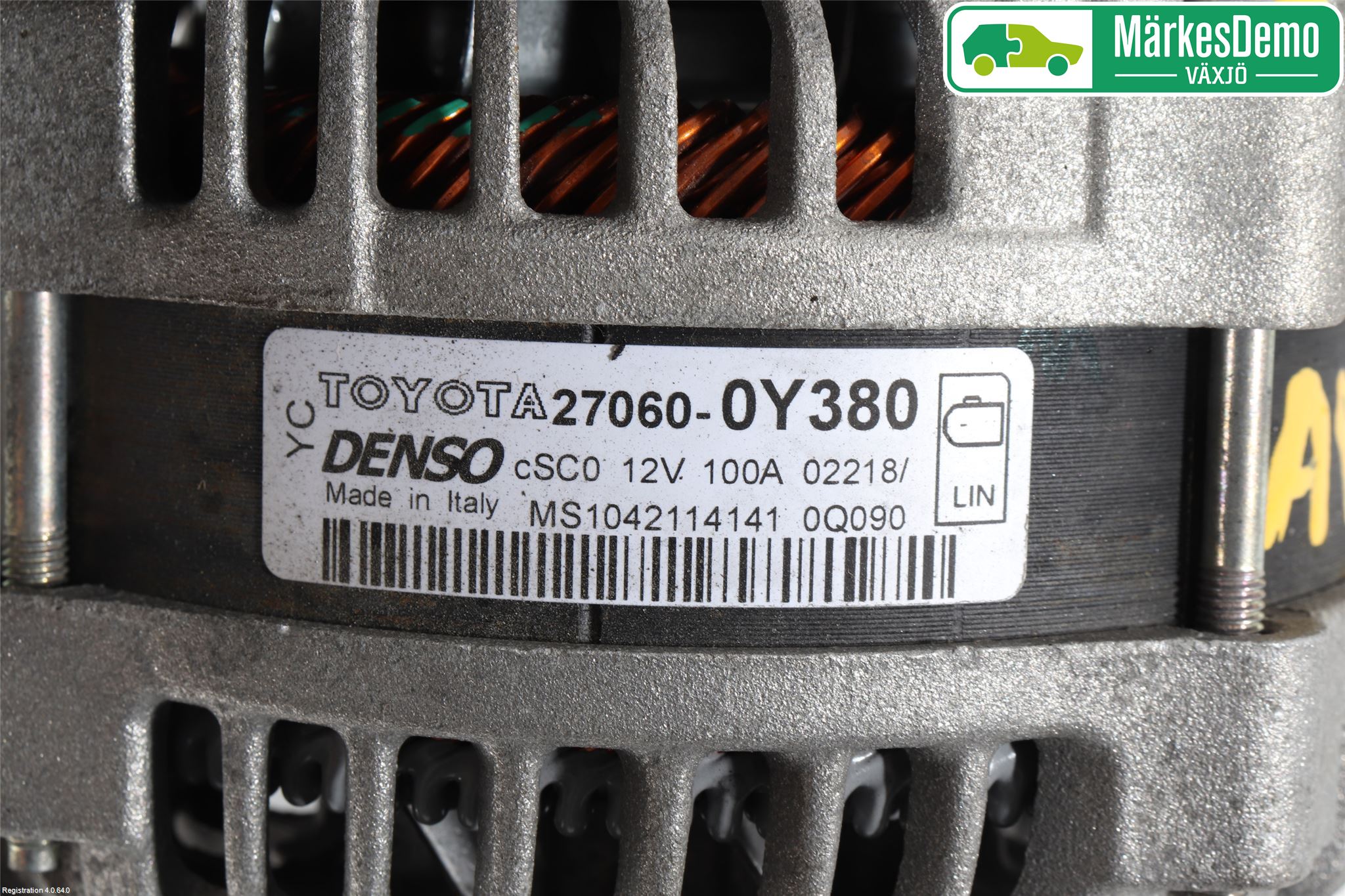 Toyota YARIS XP130 15-20 Generator