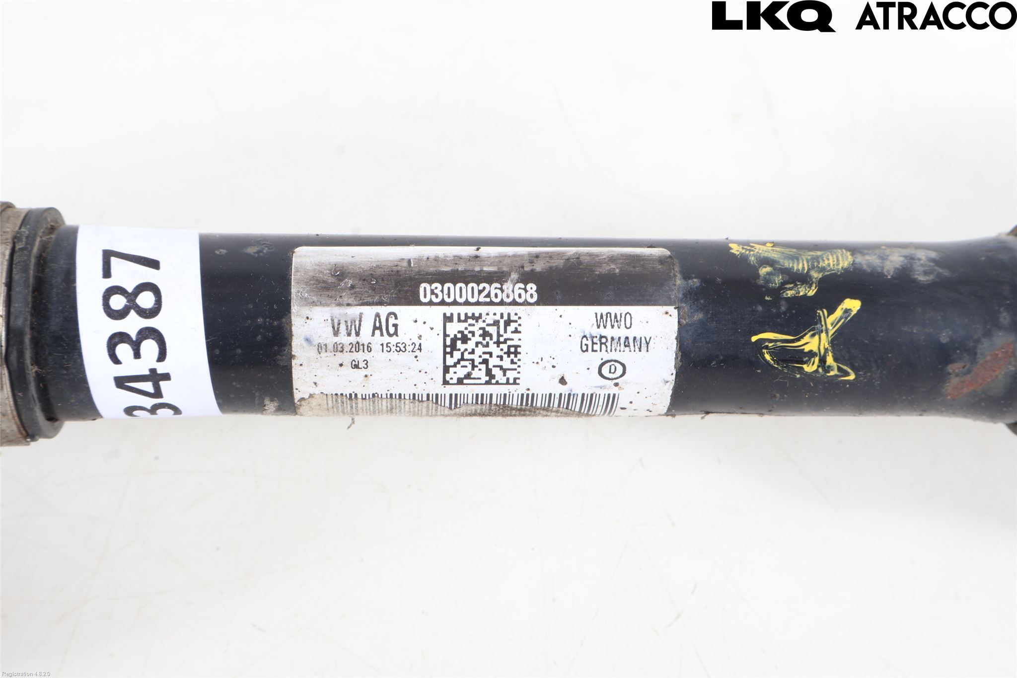 Volkswagen VW SCIROCCO 09-17 Drivaxel Fram Vänster